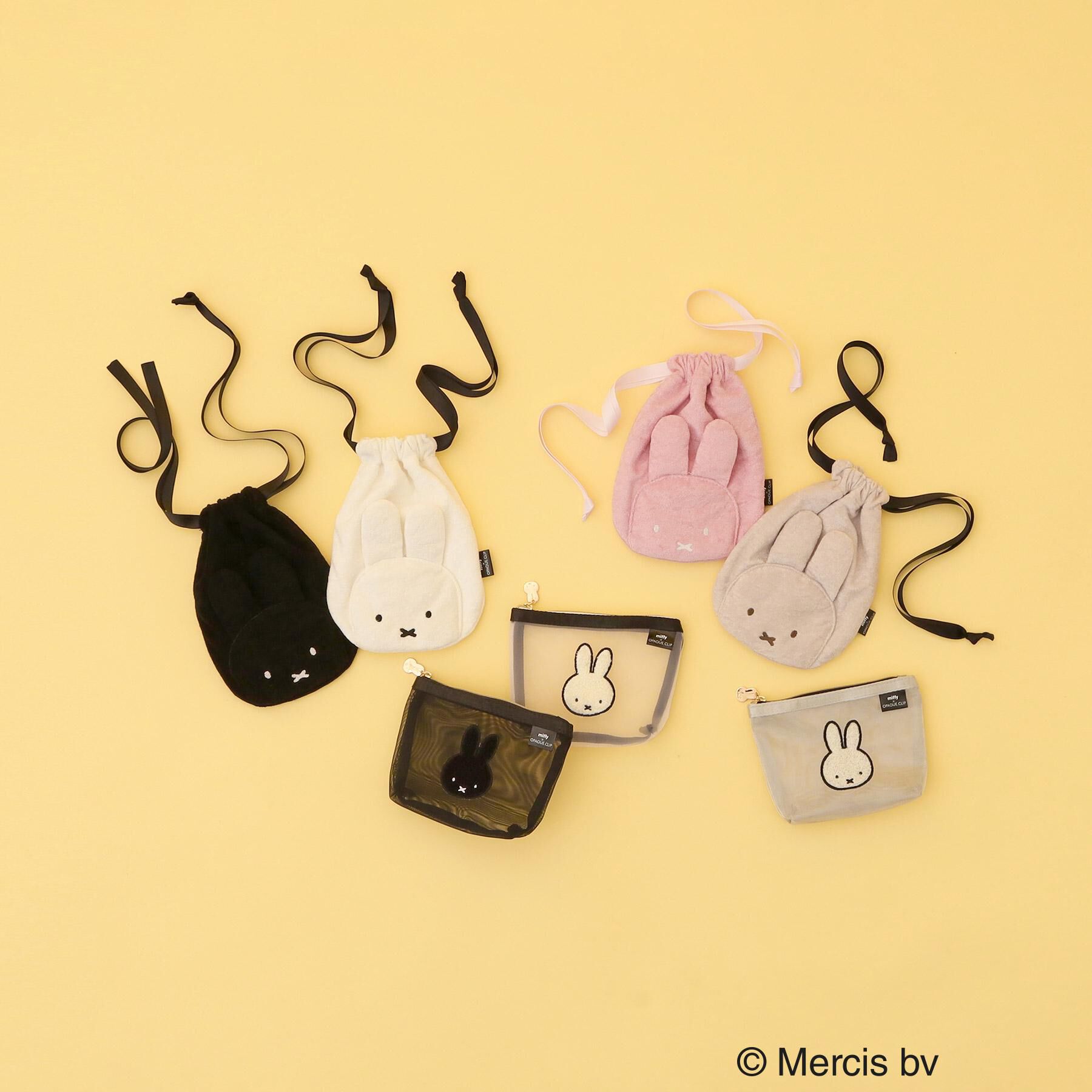 OPAQUE.CLIP「◆【miffy】さがら刺繍チュールメッシュポーチ」|ポーチ|
