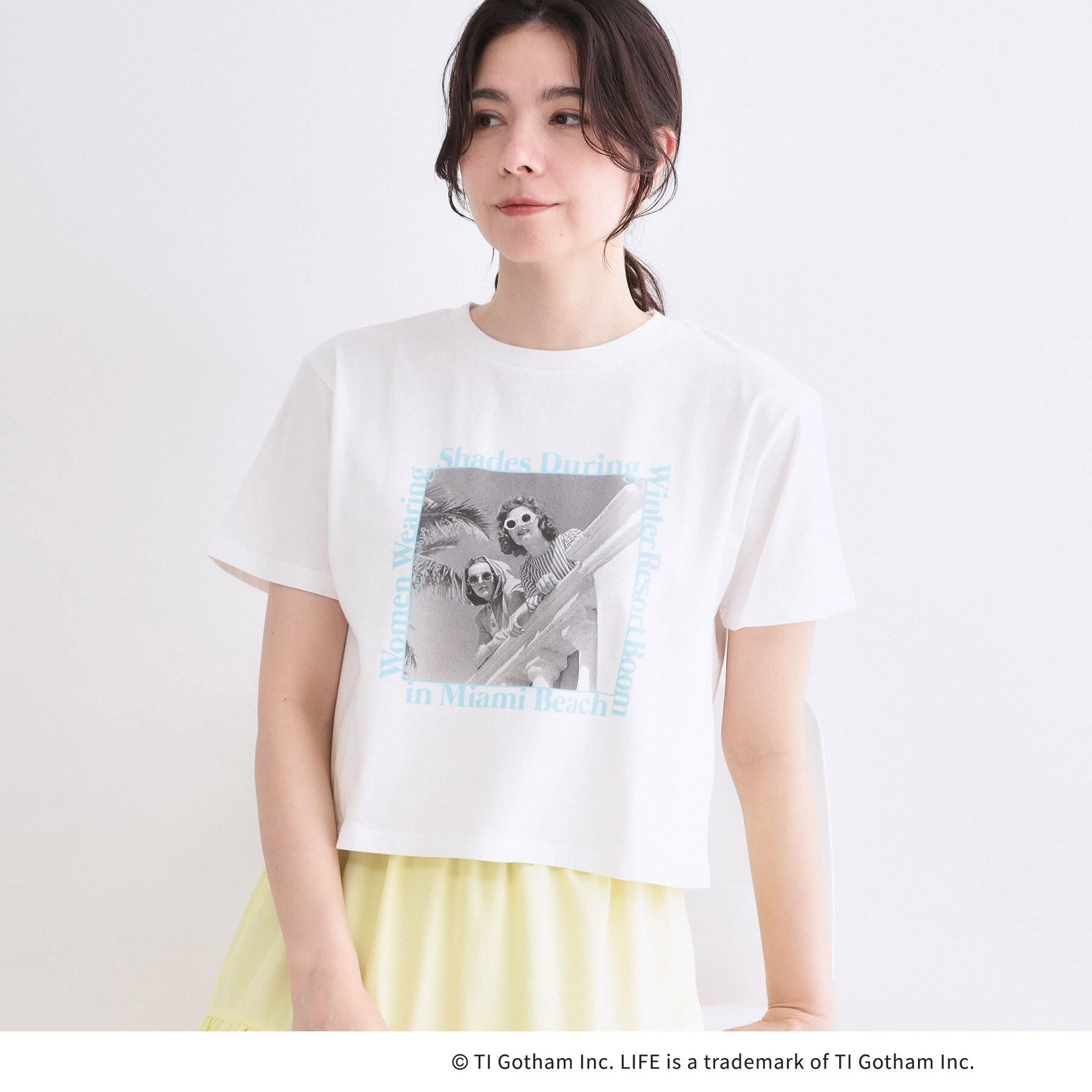 OPAQUE.CLIP「【LIFE PICTURE COLLECTION】アソートフォトTシャツ」|Tシャツ・カットソー|ホワイト(101)