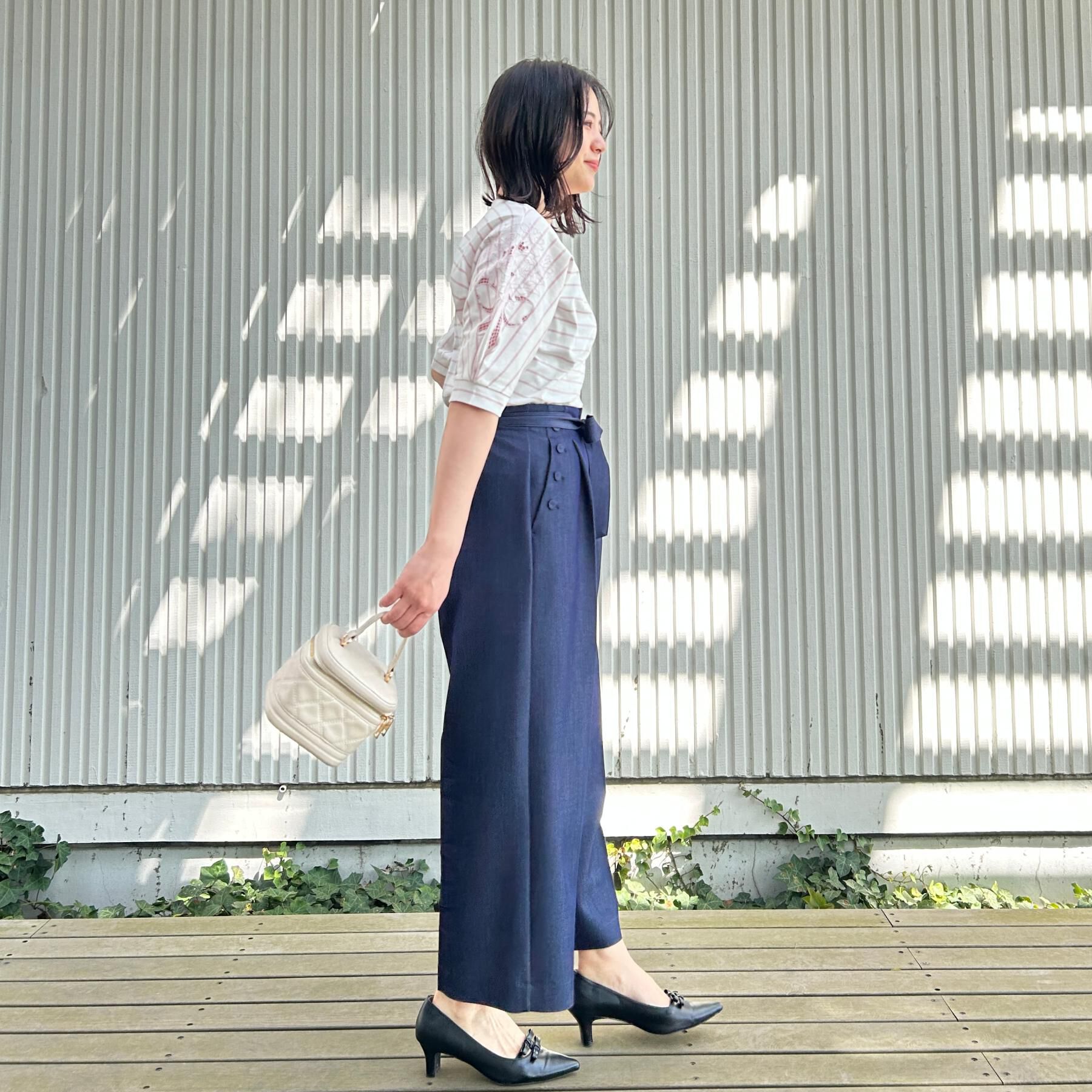 Couture broach「【接触冷感・UVカット】エンブロドルマントップス」|Tシャツ・カットソー|