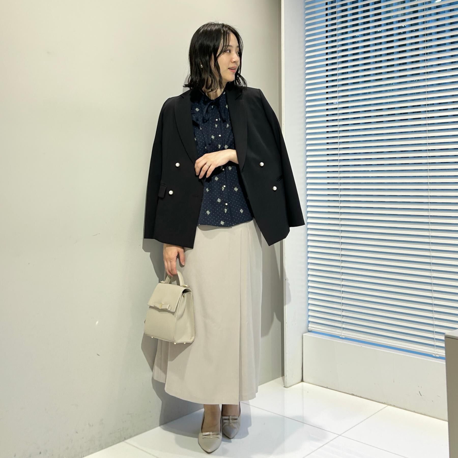 Couture broach「【洗える】ドットフラワー ブラウス」|シャツ・ブラウス|