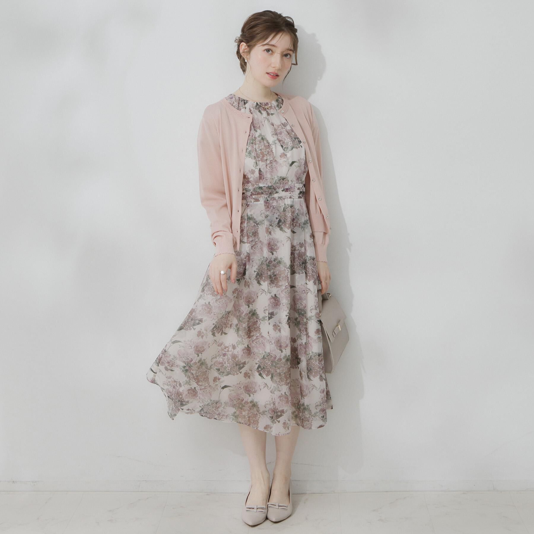 Couture broach「【アンサンブル可・UVカット・アンチピリング】ポイント透かしビジュー釦カーディガン」|カーディガン|