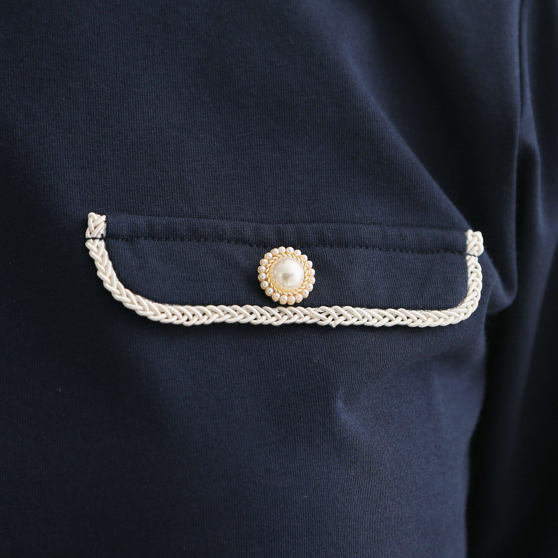 Couture broach「【接触冷感・UVカット・洗える】マリンコードTシャツ」|Tシャツ・カットソー|