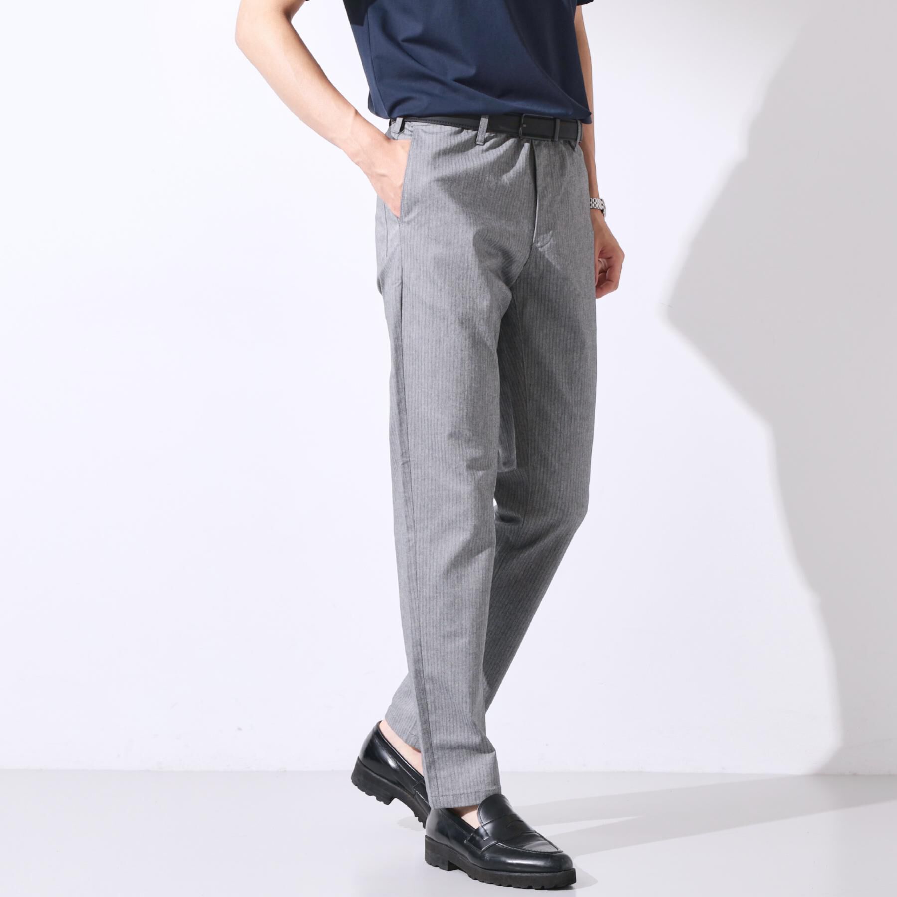 THE SHOP TK「【オールシーズン穿ける！】7DAYSストレッチへリンボンパンツ　ON&hArr;OFF兼用」|その他|