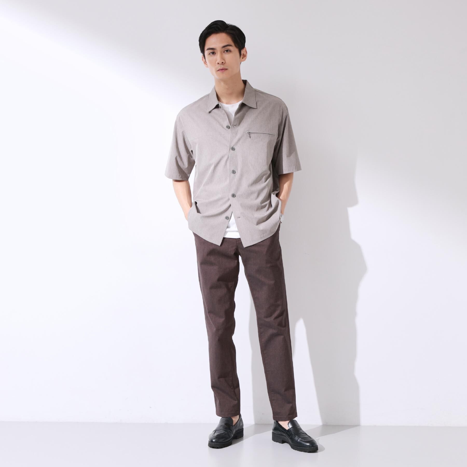 THE SHOP TK「【オールシーズン穿ける！】7DAYSストレッチへリンボンパンツ　ON&hArr;OFF兼用」|その他|