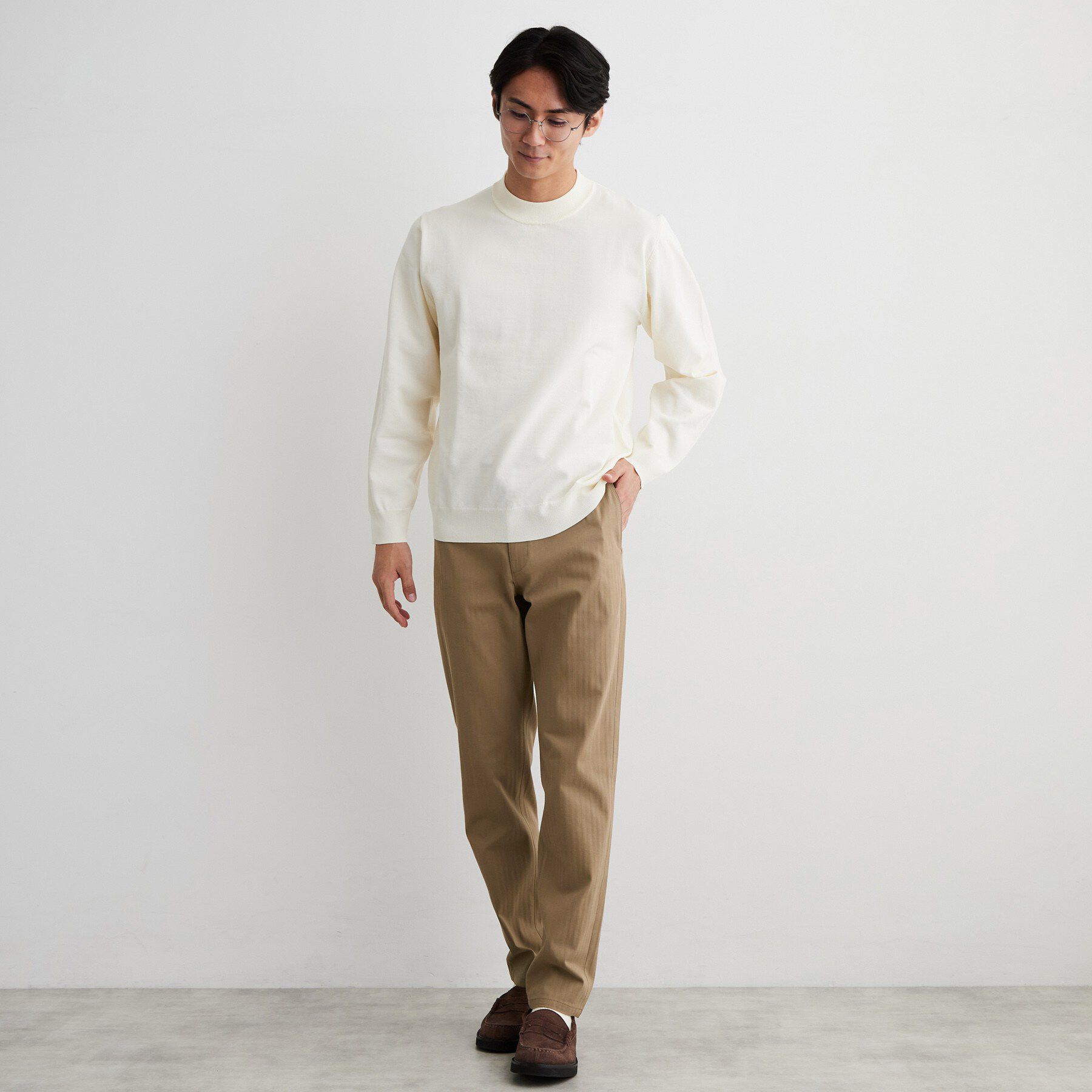 THE SHOP TK「【オールシーズン穿ける！】7DAYSストレッチへリンボンパンツ　ON&hArr;OFF兼用」|その他|