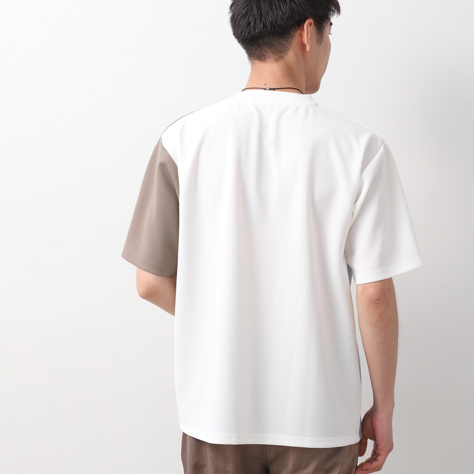 THE SHOP TK「ツイルブロッキング 半袖Tシャツ 洗濯機OK」|Tシャツ・カットソー|