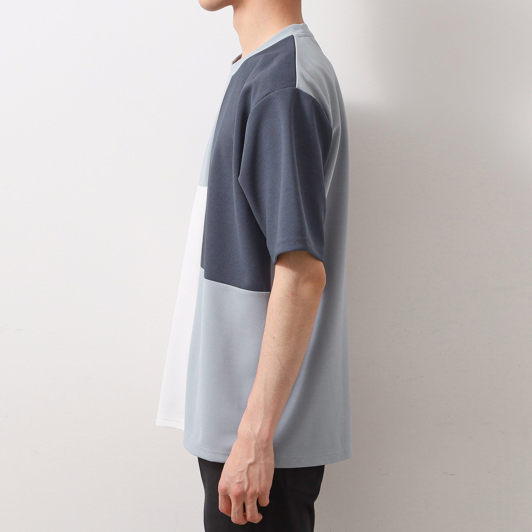 THE SHOP TK「ツイルブロッキング 半袖Tシャツ 洗濯機OK」|Tシャツ・カットソー|