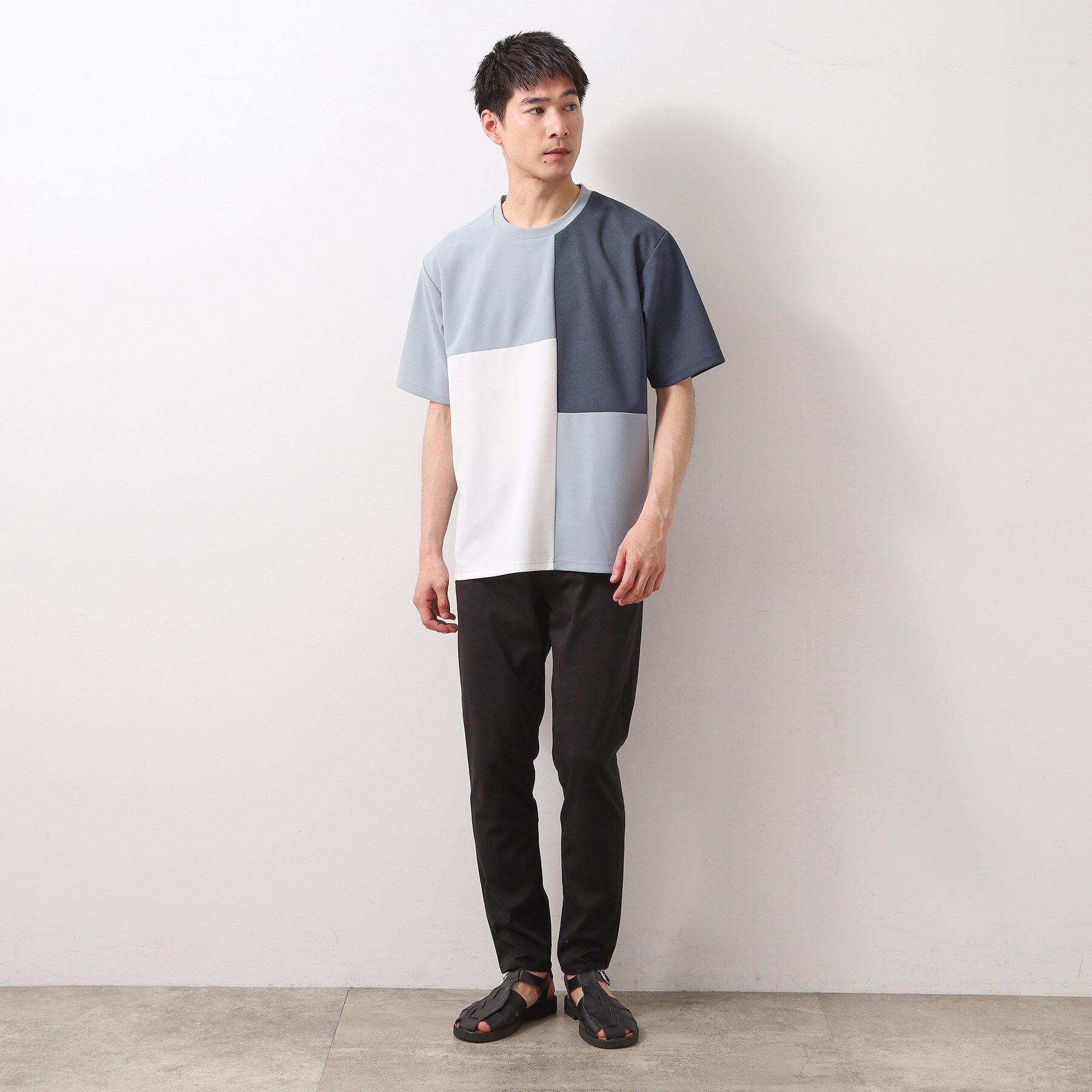 THE SHOP TK「ツイルブロッキング 半袖Tシャツ 洗濯機OK」|Tシャツ・カットソー|