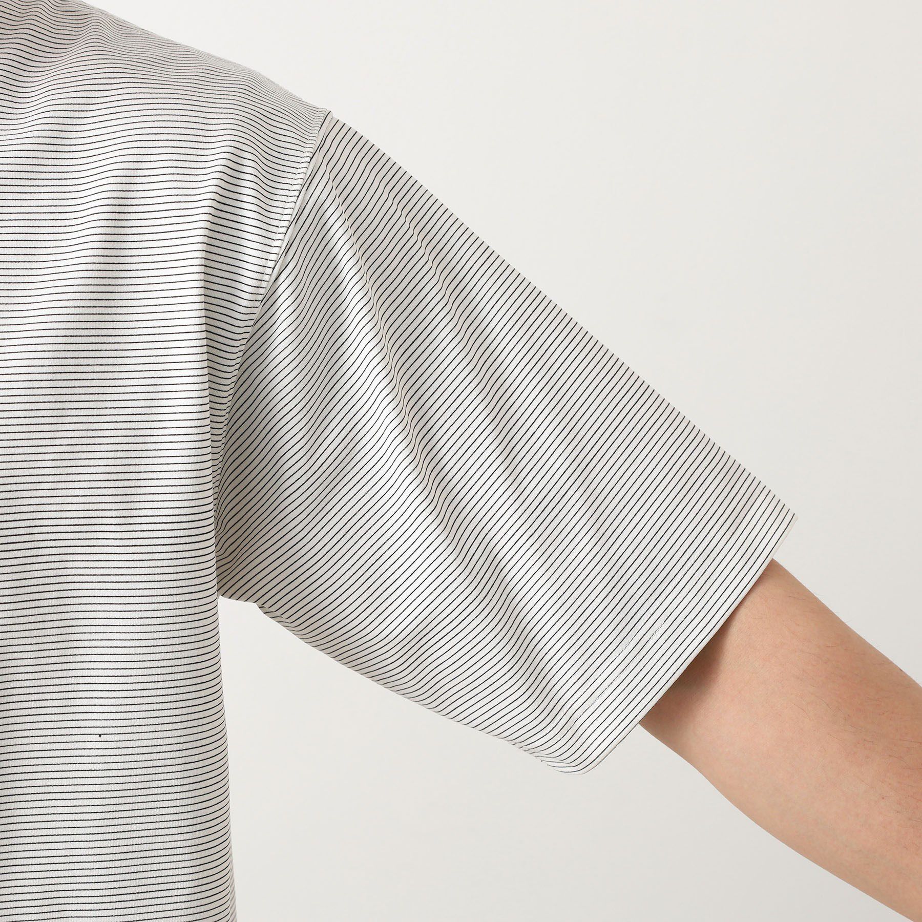 THE SHOP TK「パーフェクテックボーダー 半袖Tシャツ 吸水速乾／洗濯機OK」|Tシャツ・カットソー|