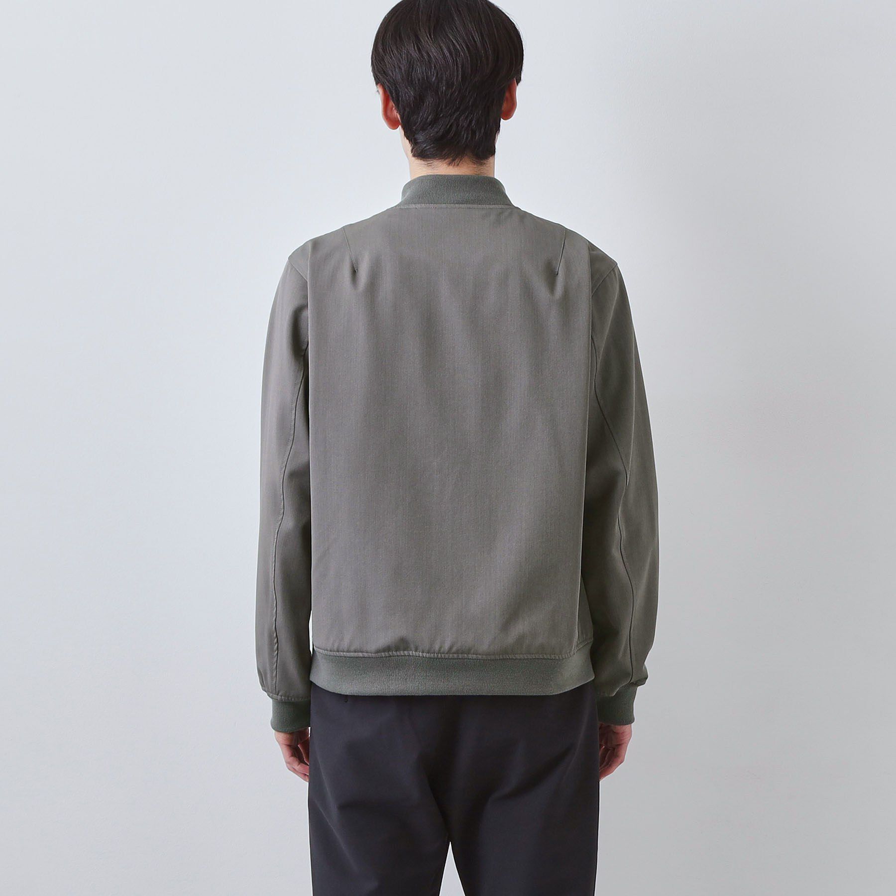 THE SHOP TK「FLEX LINE ストレッチリブブルゾン　ストレッチ/防シワ/マシンウォッシャブル/セットアップ可」|ブルゾン・スタジャン|
