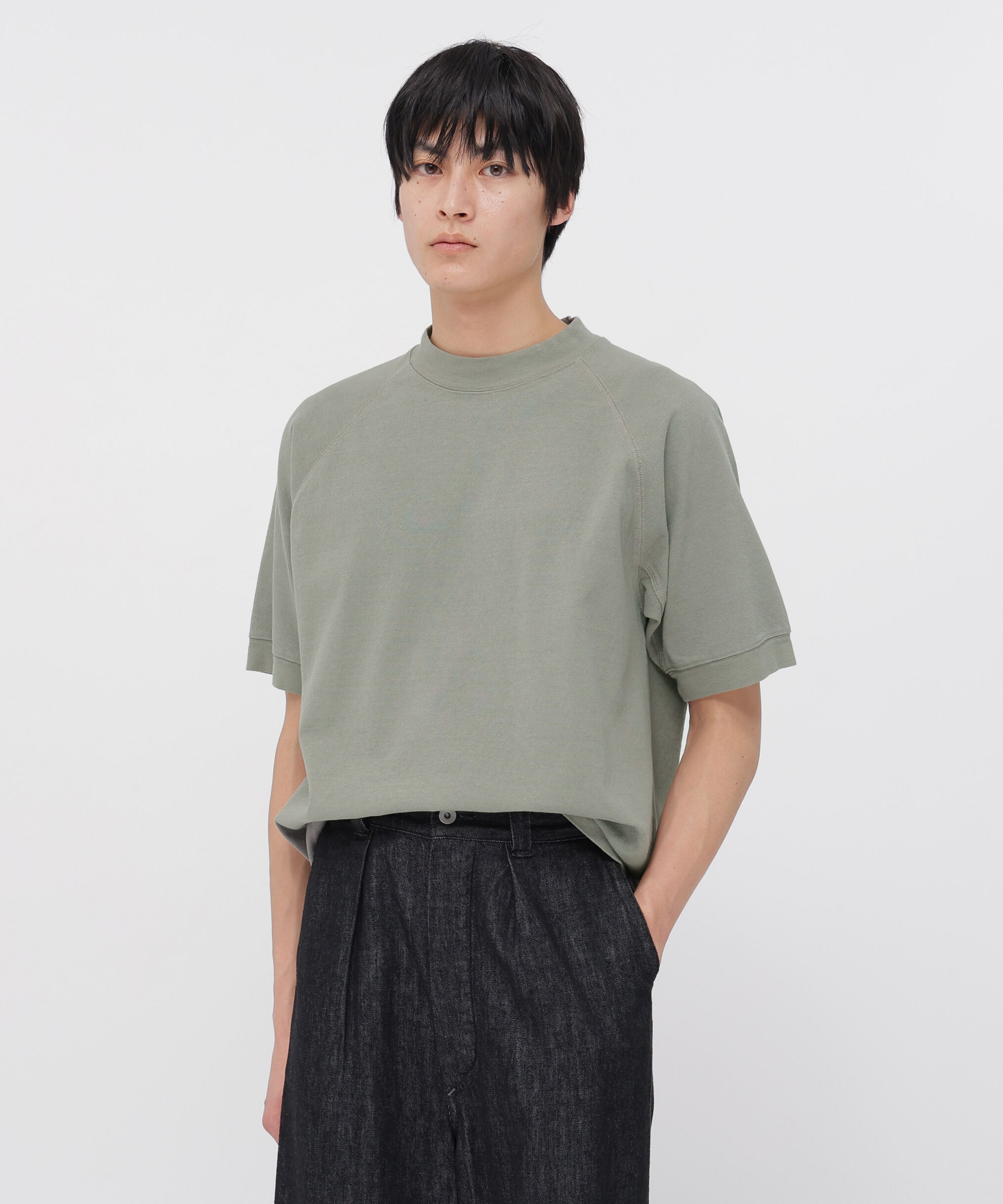 MHL.「DRY COTTON JERSEY TOP」|Tシャツ・カットソー|GREY