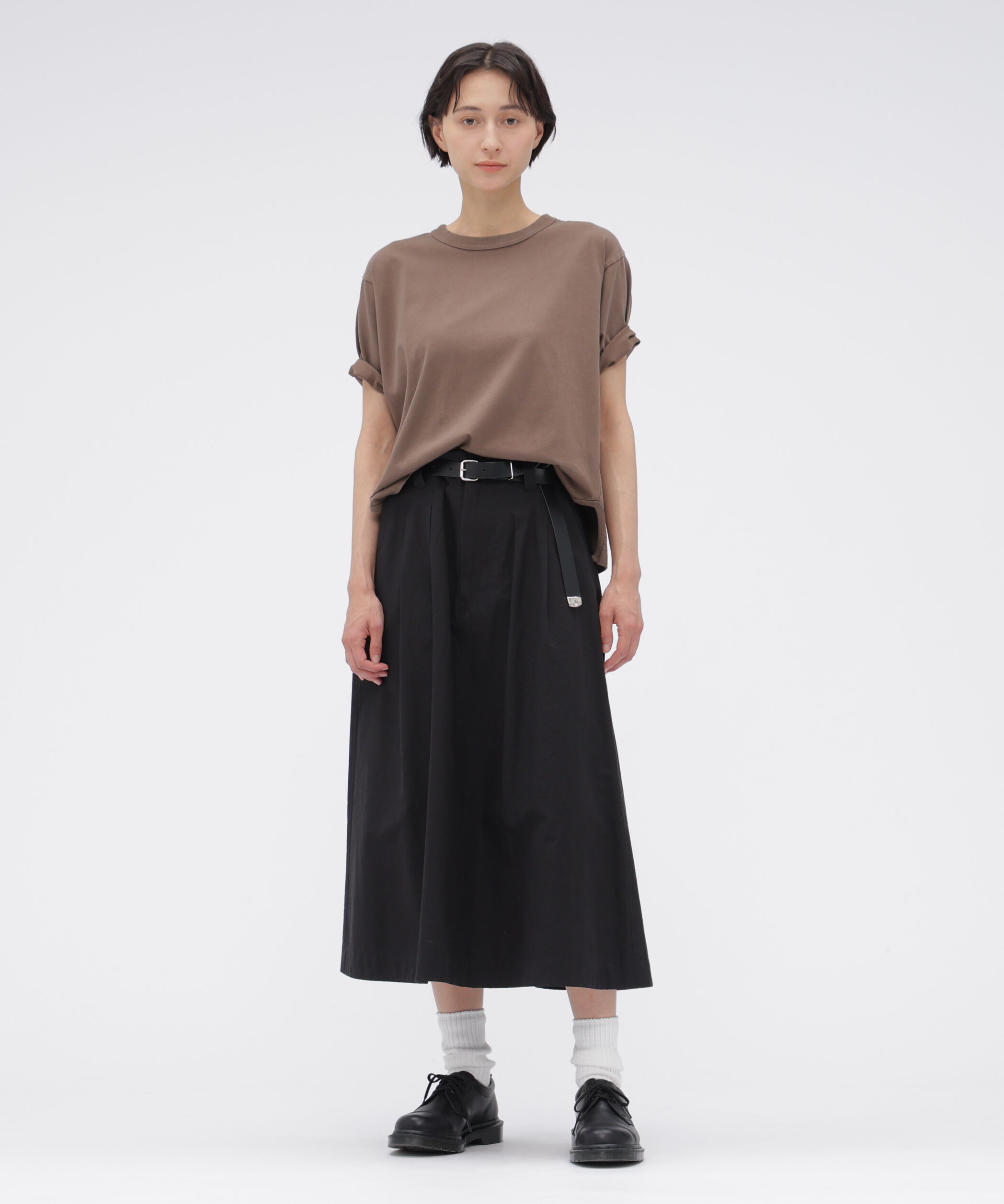MHL.「LIGHTWEIGHT COTTON NYLON TWILL SKIRT」|スカート|