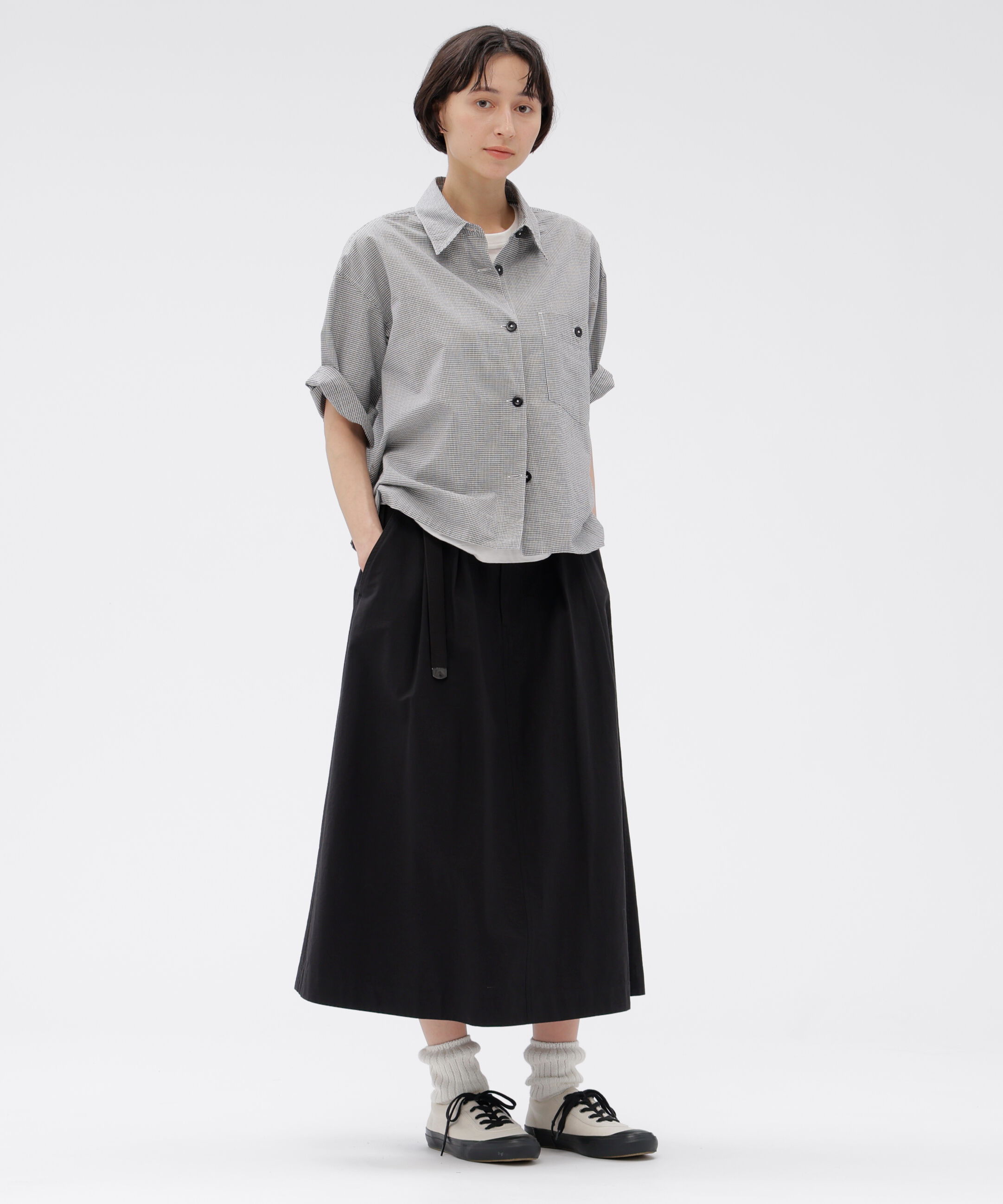 MHL.「TINY GINGHAM COTTON SHIRT」|シャツ・ブラウス|