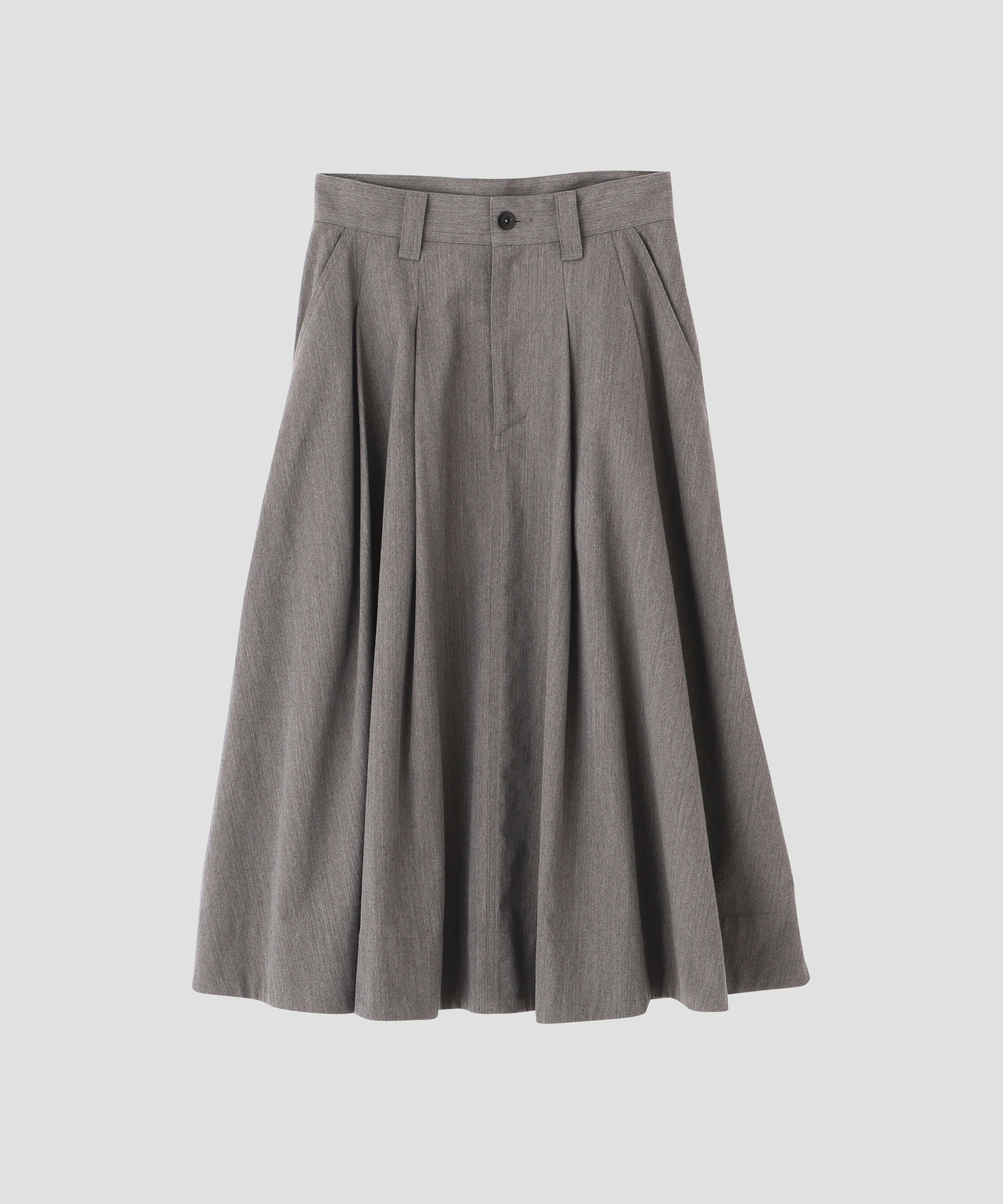MHL.「WOOL COTTON TWILL SKIRT」|スカート|GREY