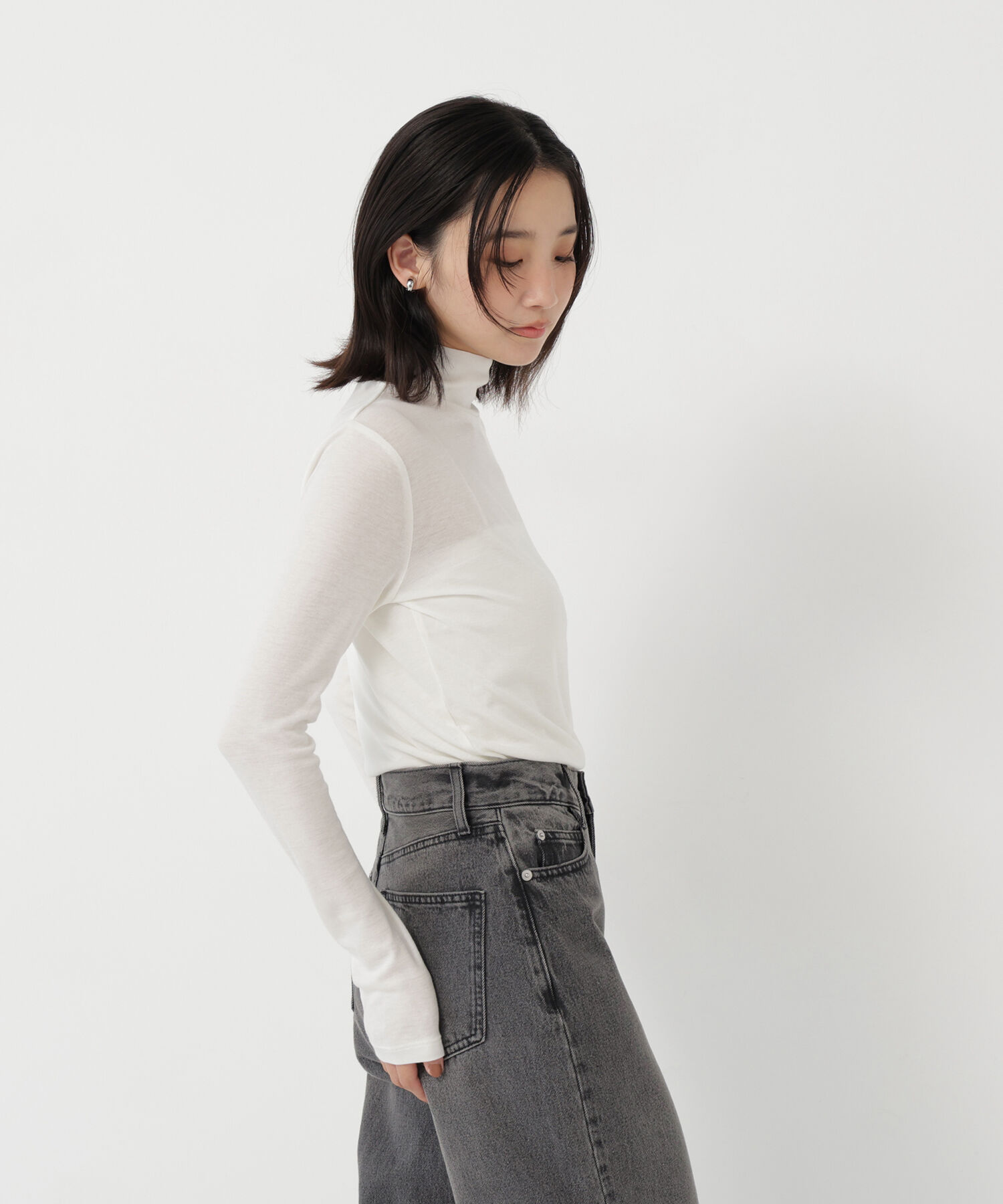  「ハイネックカットソー」|Tシャツ・カットソー|