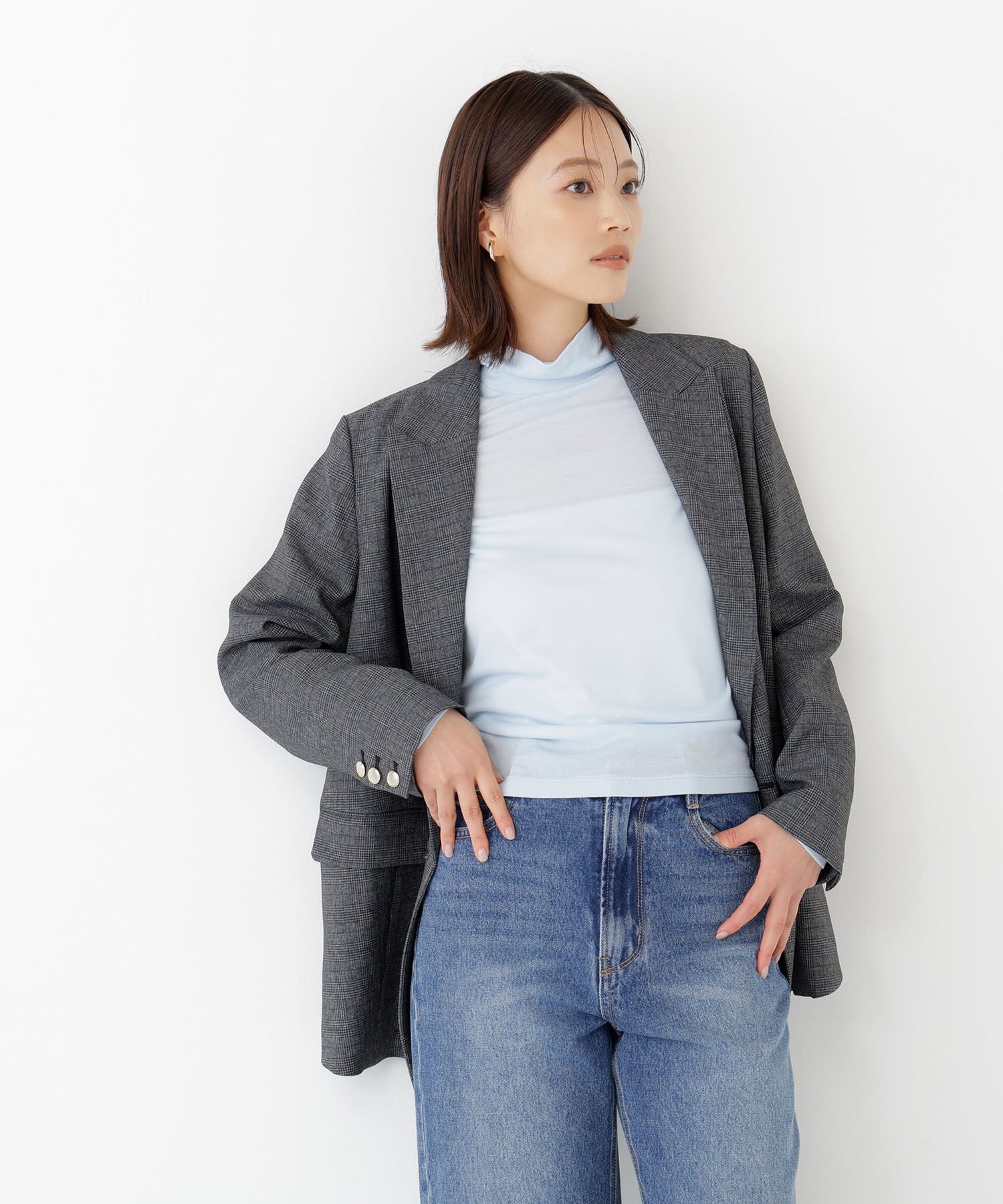  「ハイネックカットソー」|Tシャツ・カットソー|