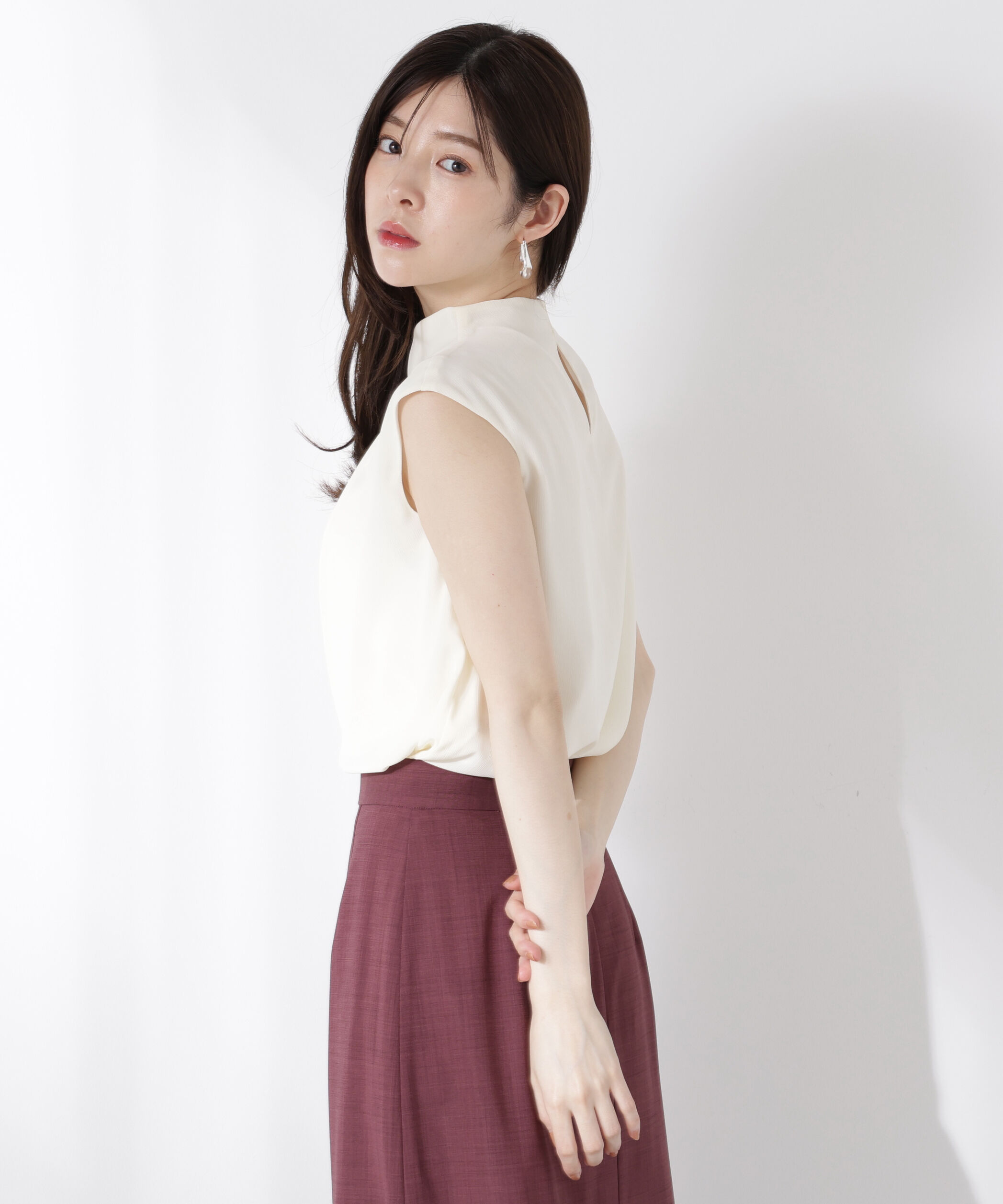 PROPORTION BODY DRESSING「楊柳アシメブラウス」|シャツ・ブラウス|