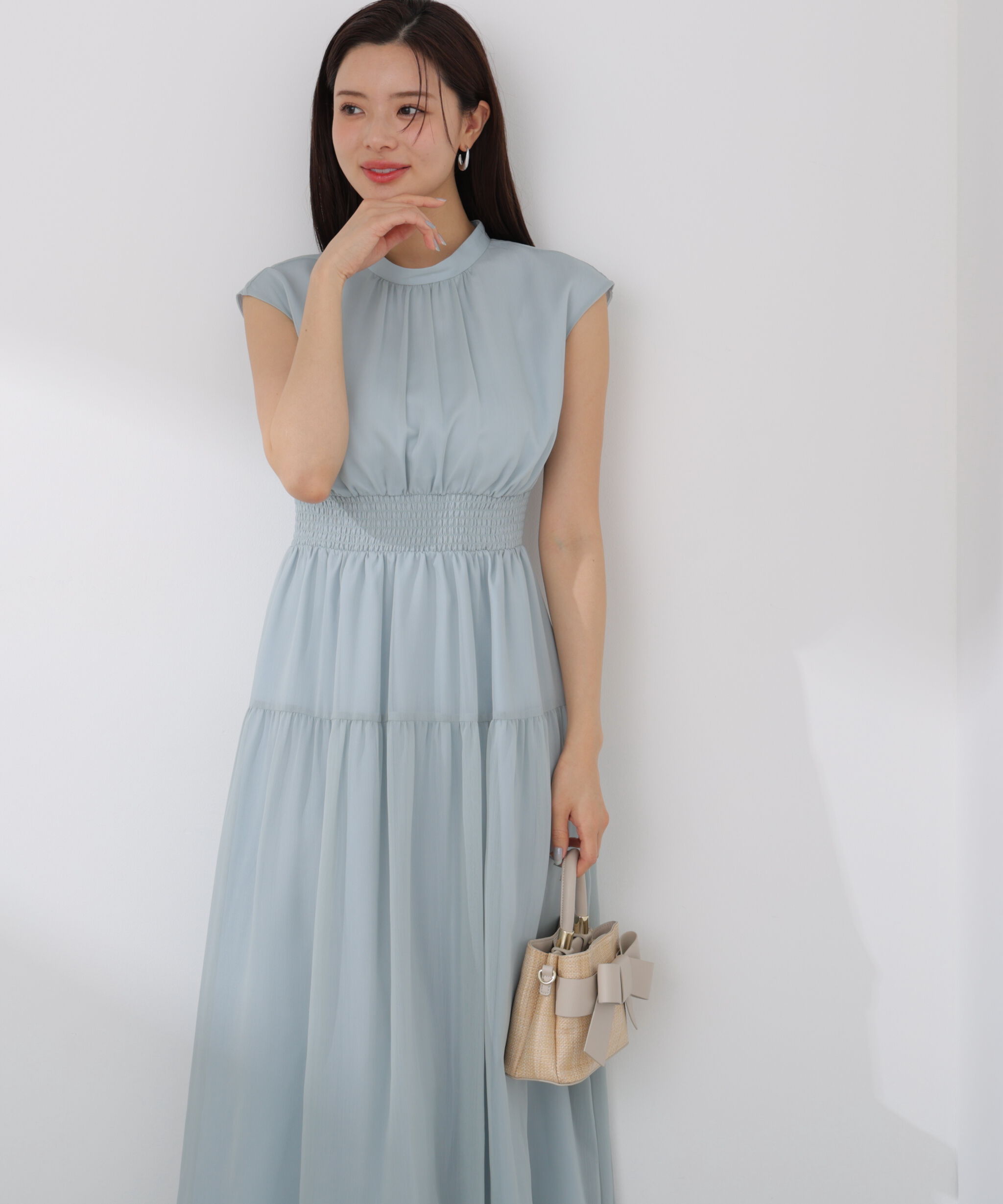 PROPORTION BODY DRESSING「ウエストシャーリングワンピース」|ワンピース|