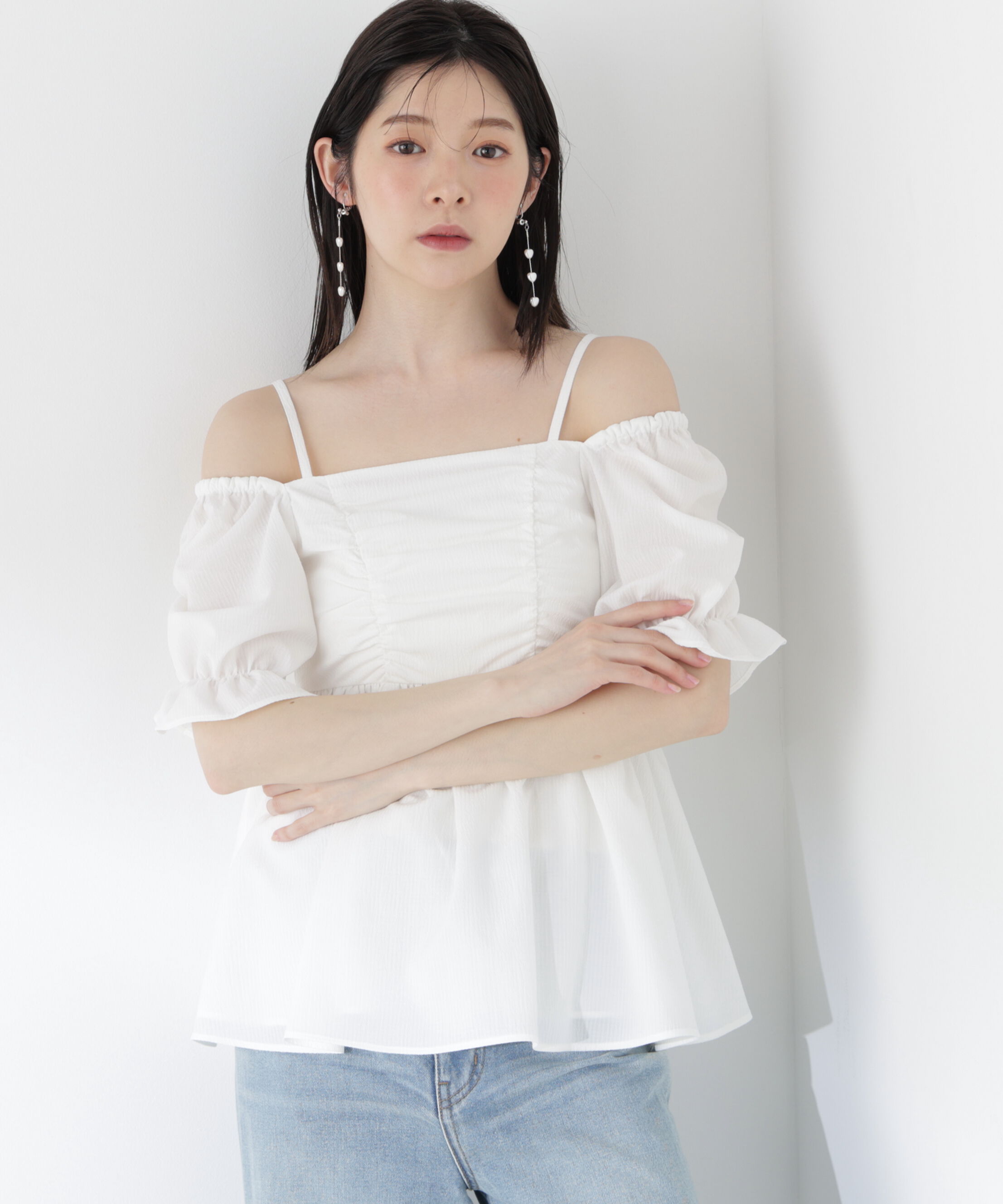 PROPORTION BODY DRESSING「〈a/mie〉ギンガム2wayブラウス」|シャツ・ブラウス|