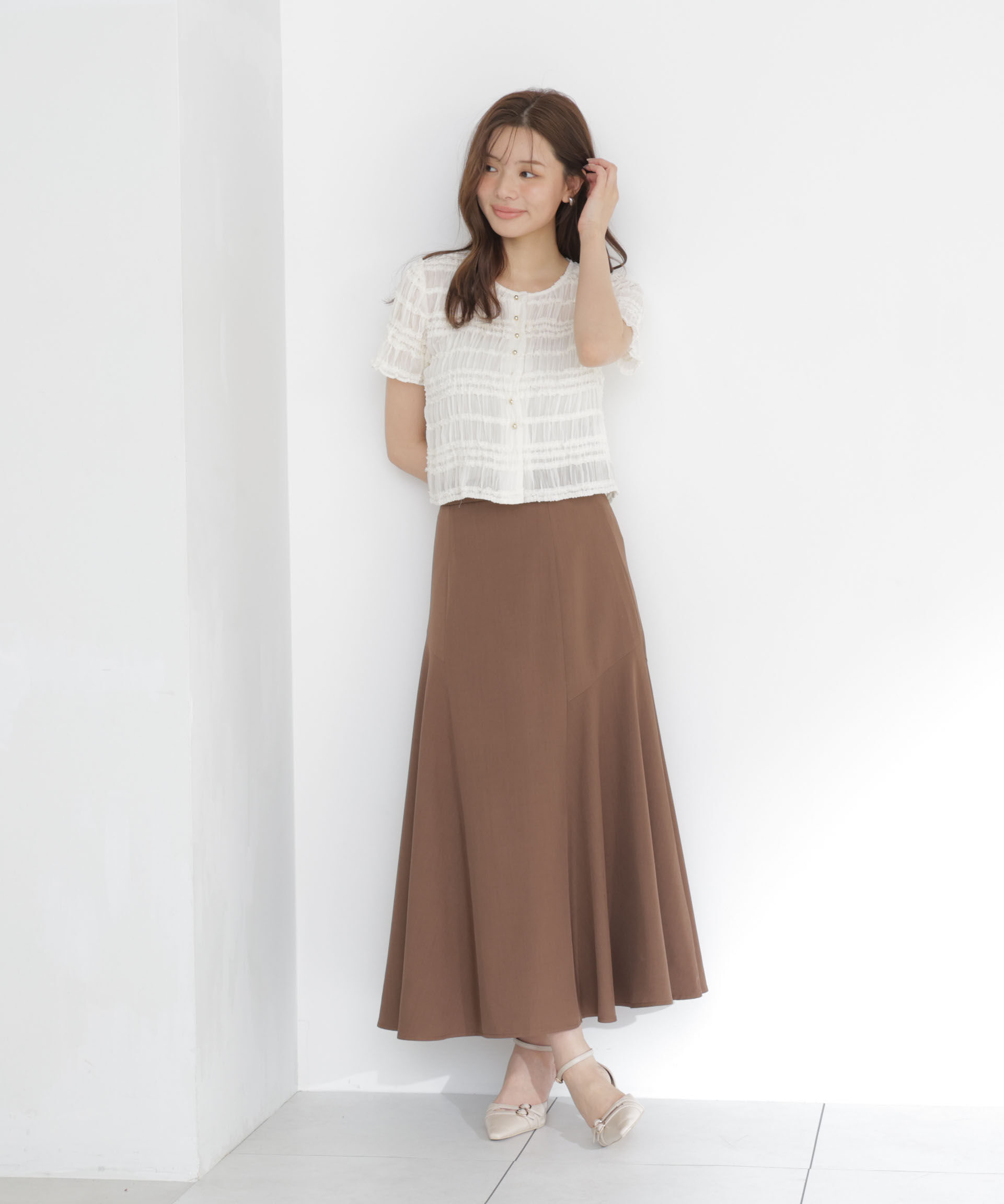 PROPORTION BODY DRESSING「アシメ切替スカート」|スカート|