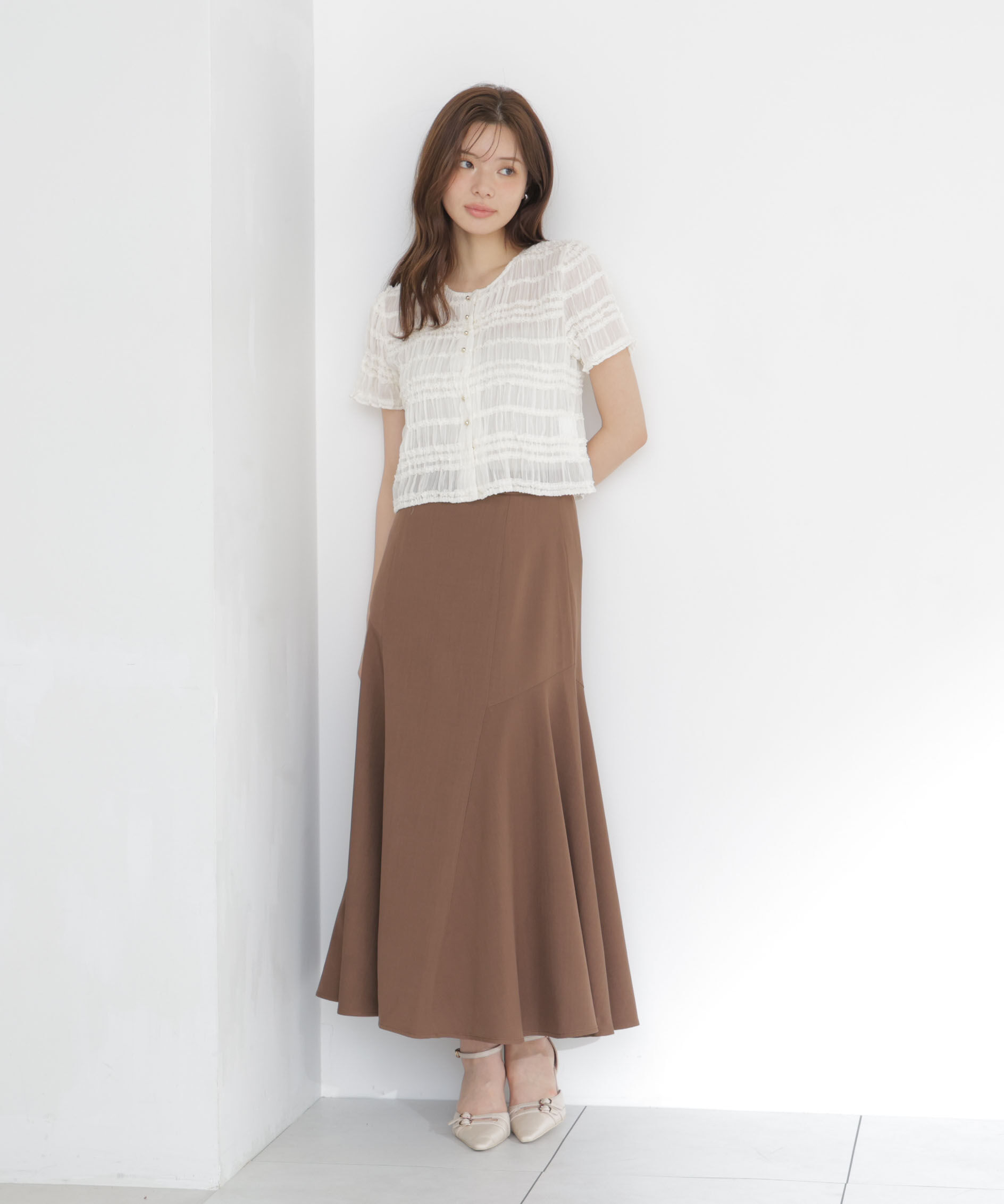 PROPORTION BODY DRESSING「アシメ切替スカート」|スカート|