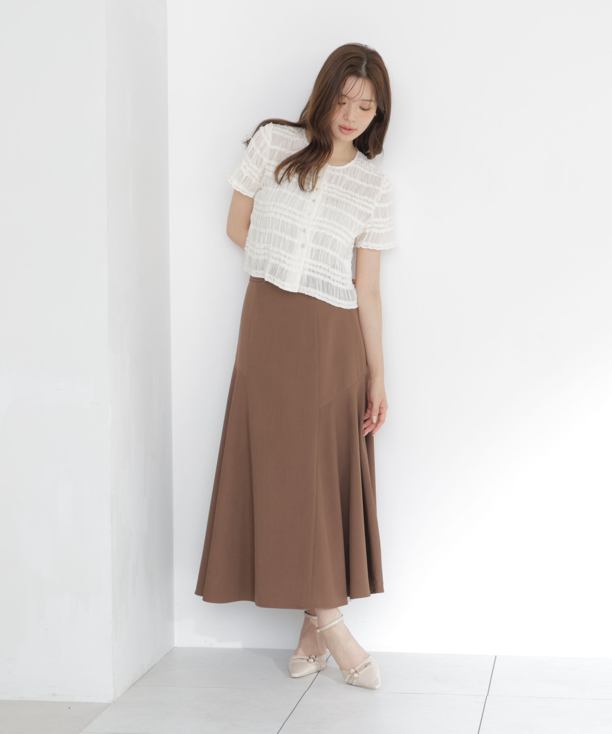 PROPORTION BODY DRESSING「アシメ切替スカート」|スカート|