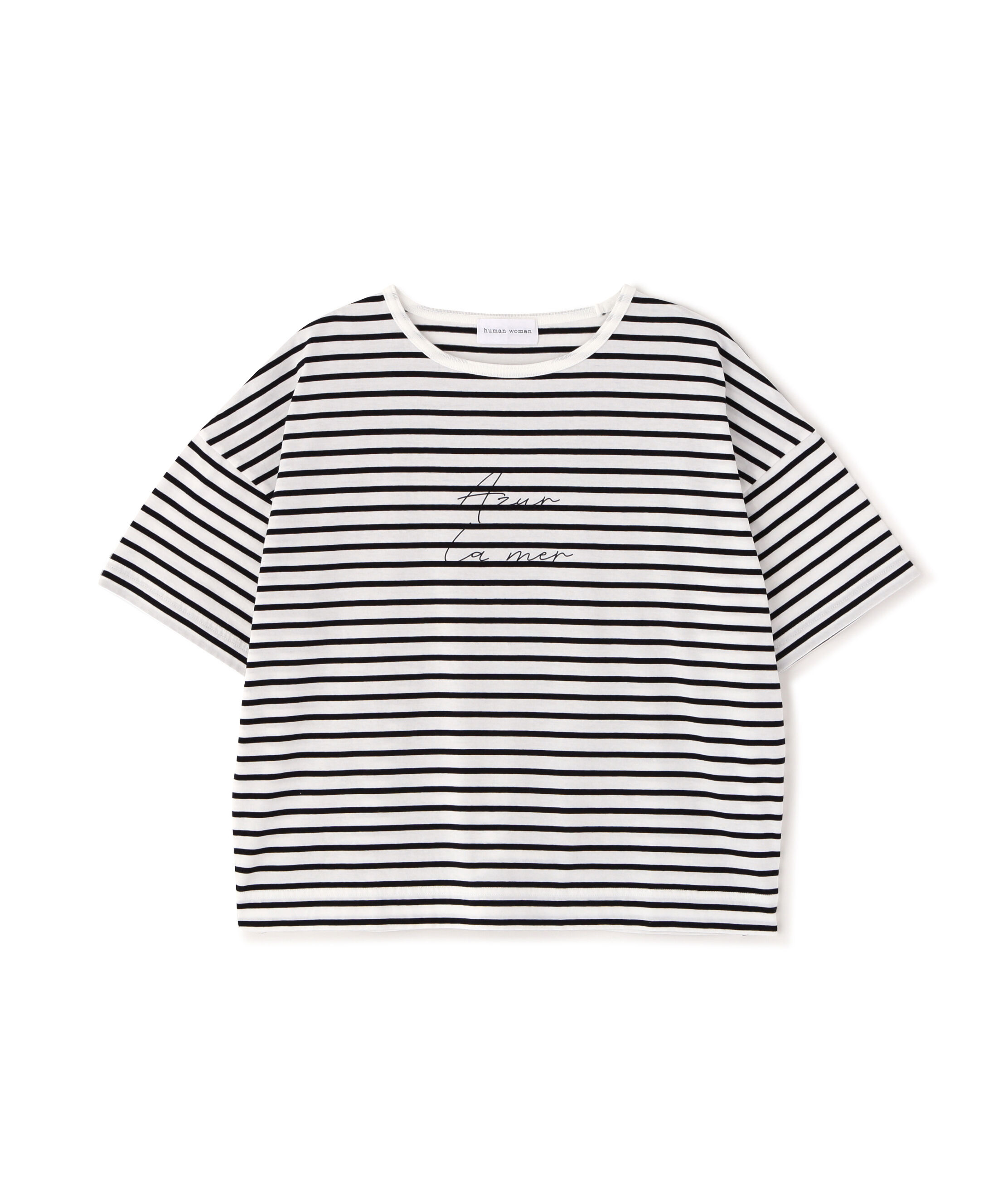  「ａｚｕｒｅｌａ　ｍｅｒ　ボーダーロゴＴシャツ」|Tシャツ・カットソー|