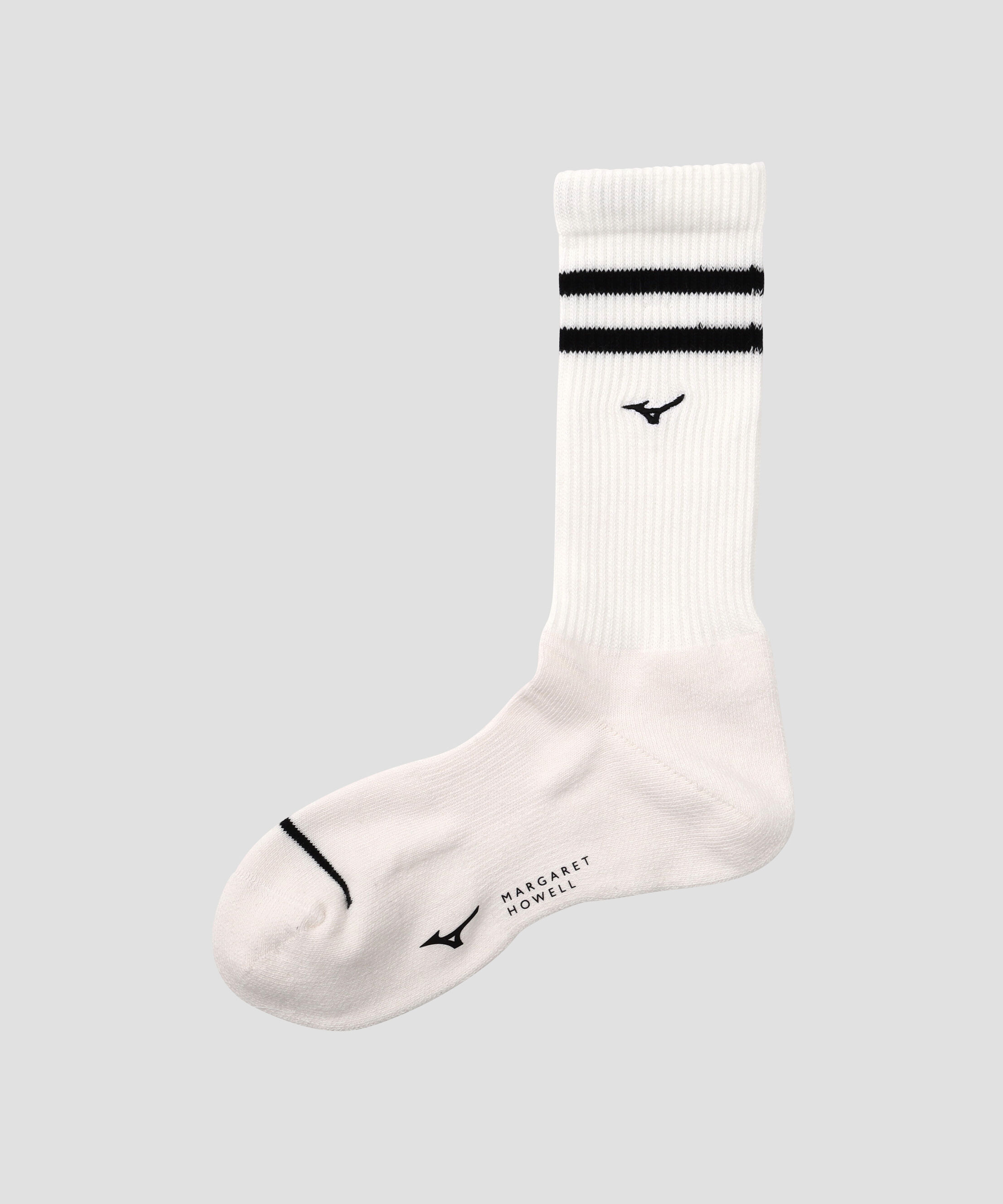 MARGARET HOWELL「MEN STRIPE SPORTS SOCKS」|その他|IVORY1
