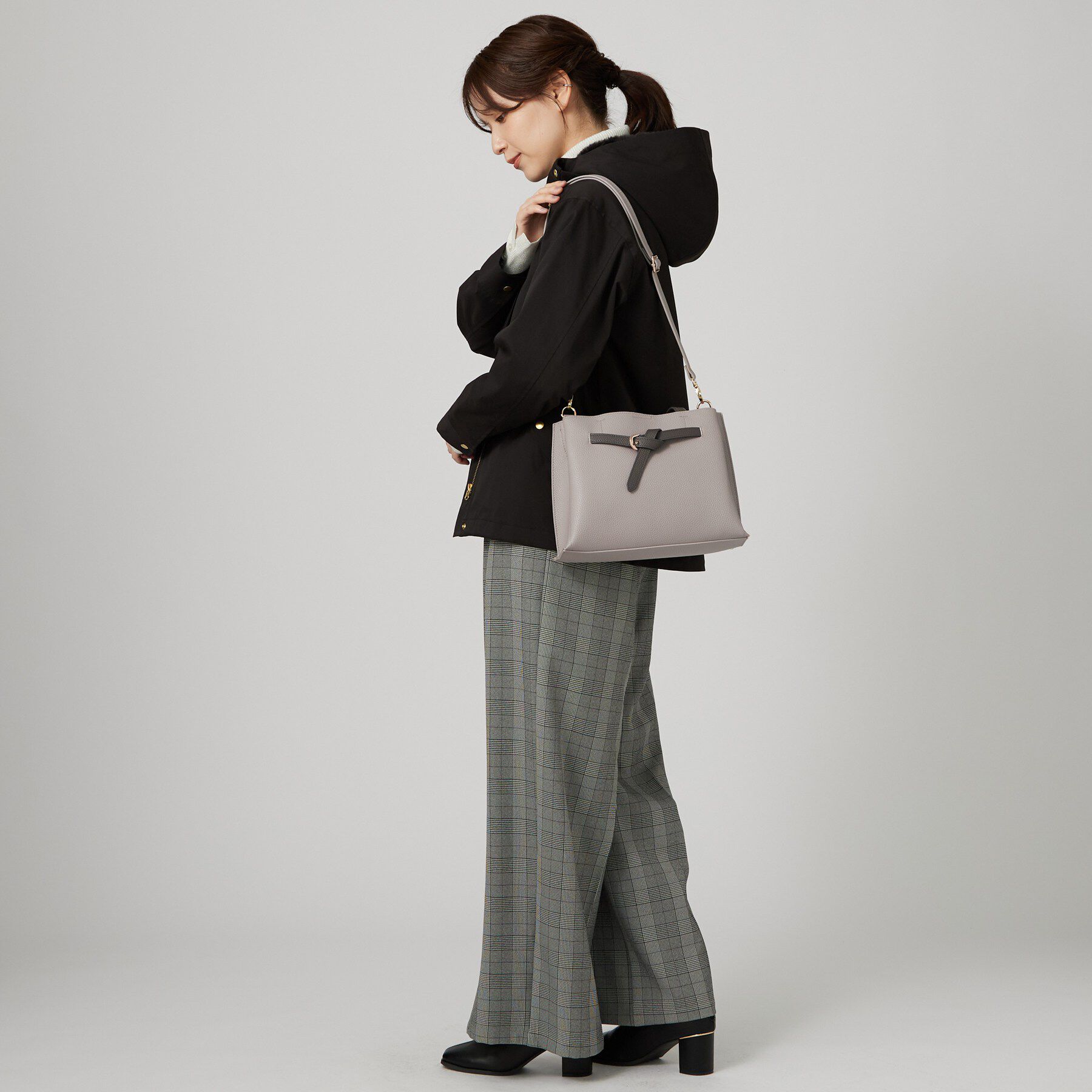 SHOO･LA･RUE「【軽量／2WAY】ふわっと軽いベルトトートバッグ」|トートバッグ|