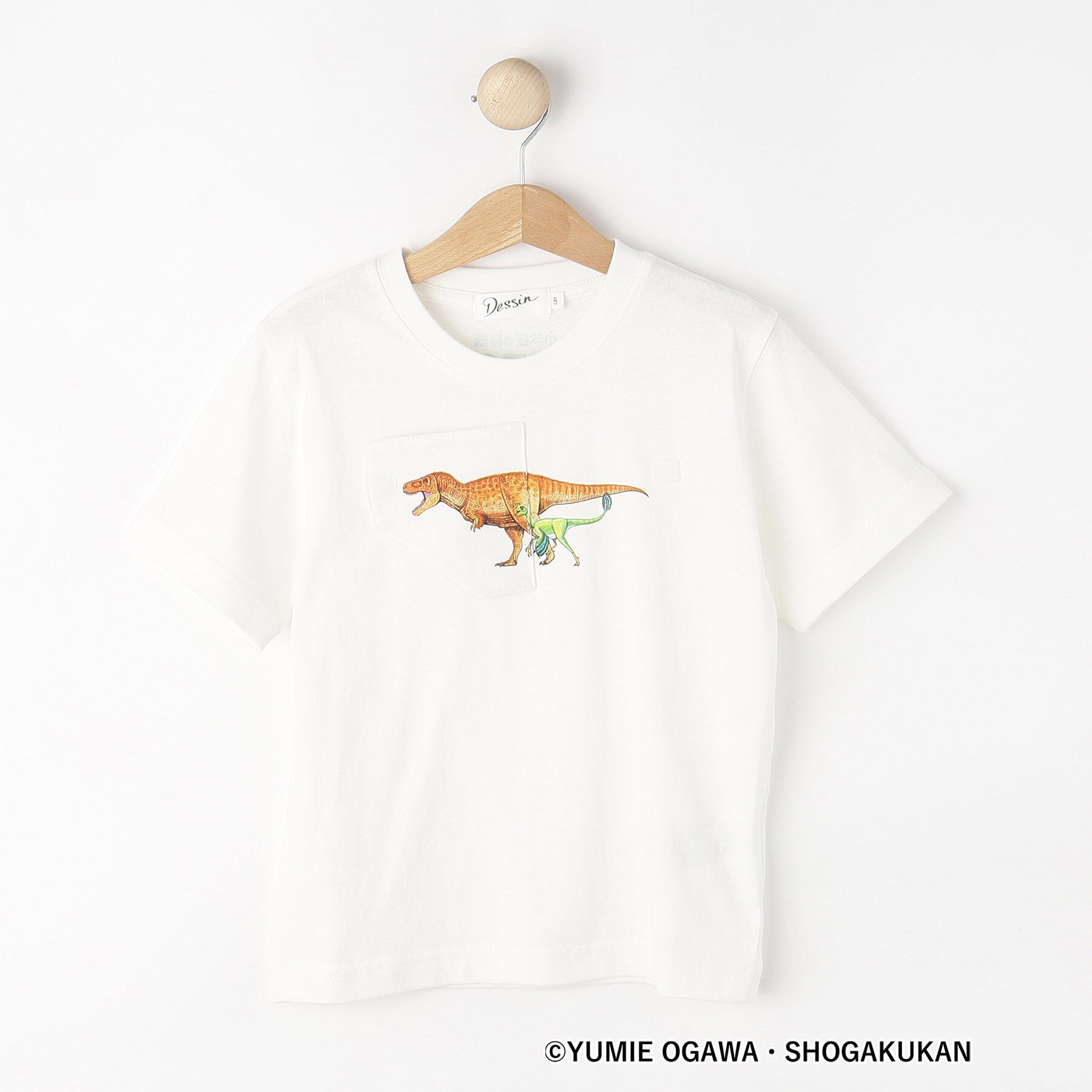 Dessin「【小学館の図鑑NEO　コラボ】恐竜Tシャツ」|Tシャツ・カットソー|ホワイト(001)