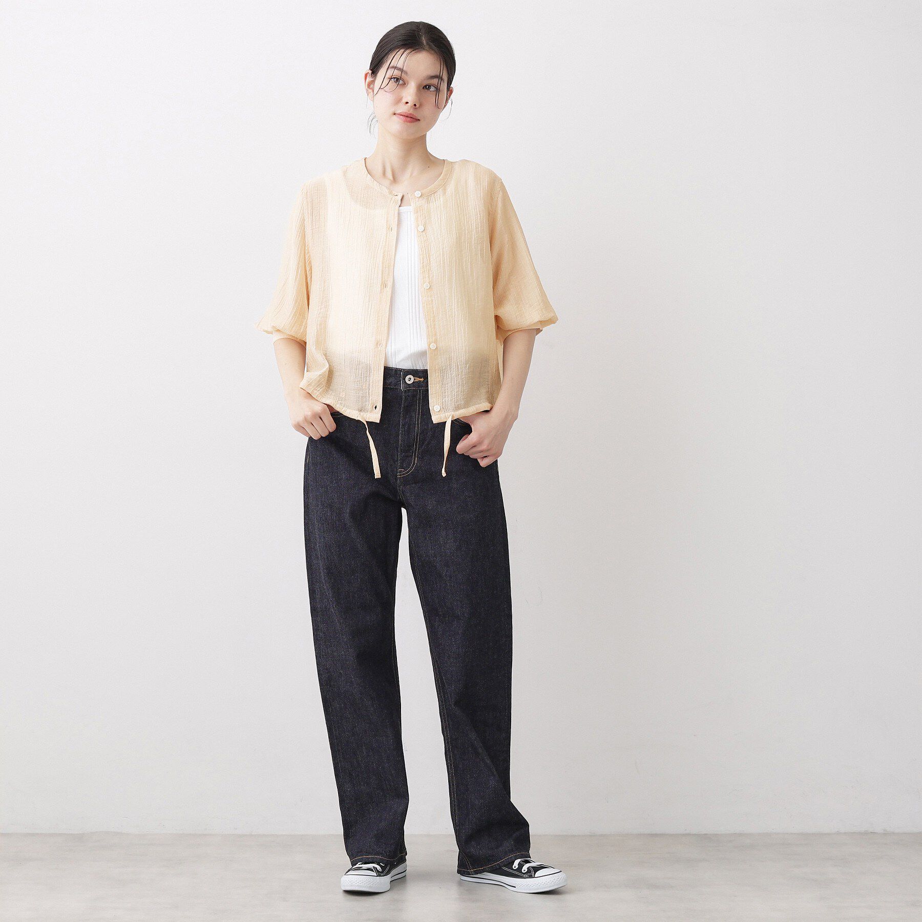 Dessin「【洗える】シアードロストブラウス」|シャツ・ブラウス|