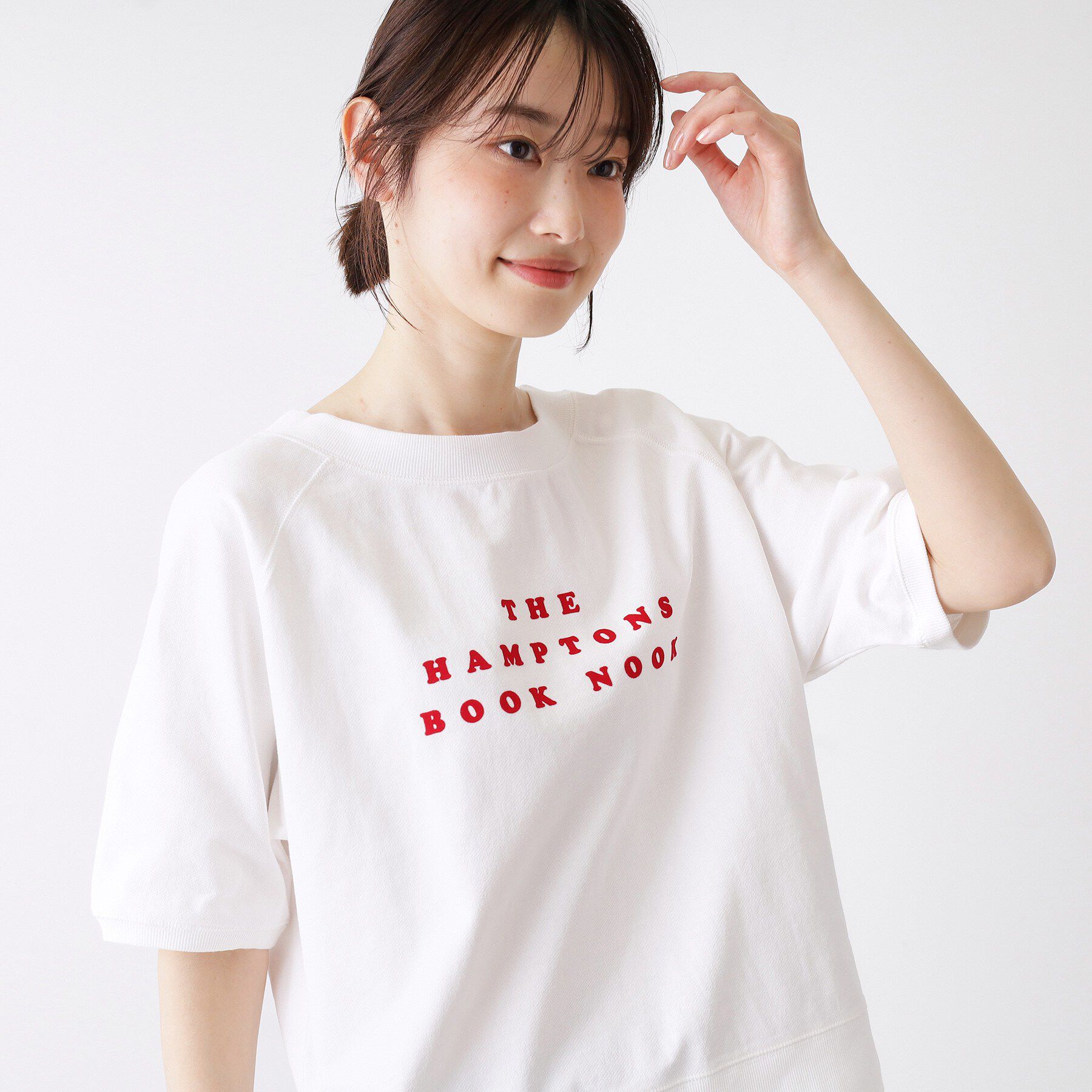 Dessin「【洗える】フロッキーロゴ裏毛プルオーバー」|Tシャツ・カットソー|