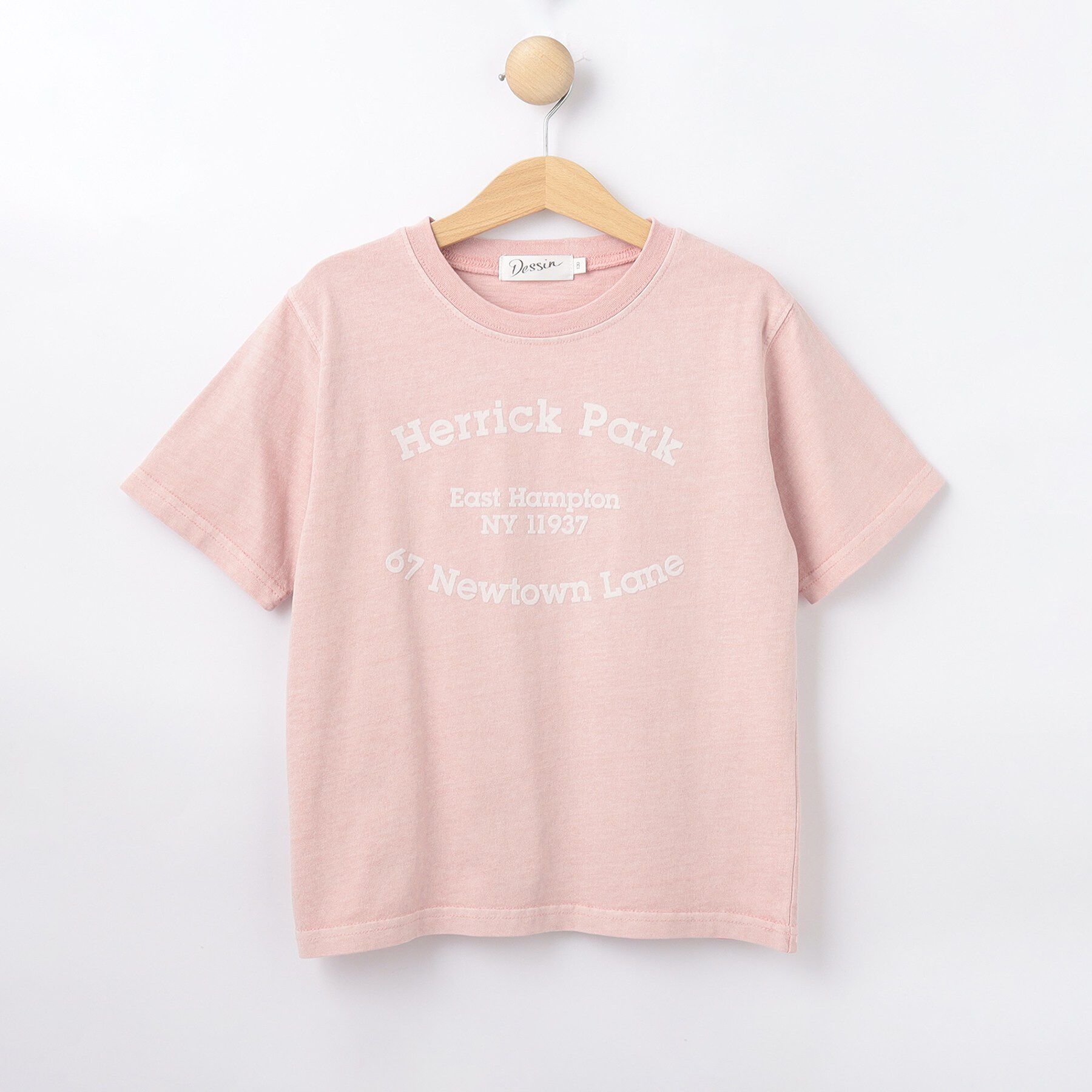 Dessin「【リンクコーデ可/洗える】ピグメント染め Tシャツ」|Tシャツ・カットソー|ピンク(071)