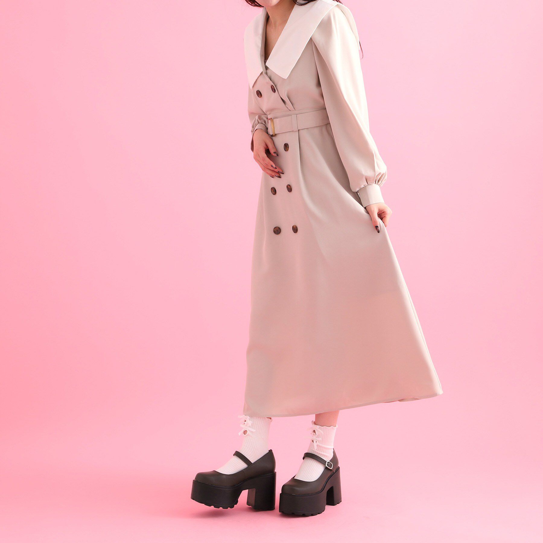 csT&P「厚底ワンストラップパンプス」|パンプス|