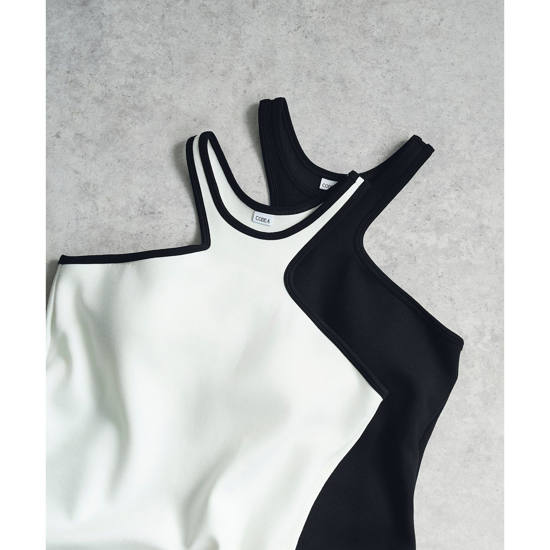 CODE A「【Re】【Cup-in】design cut tank」|キャミソール|