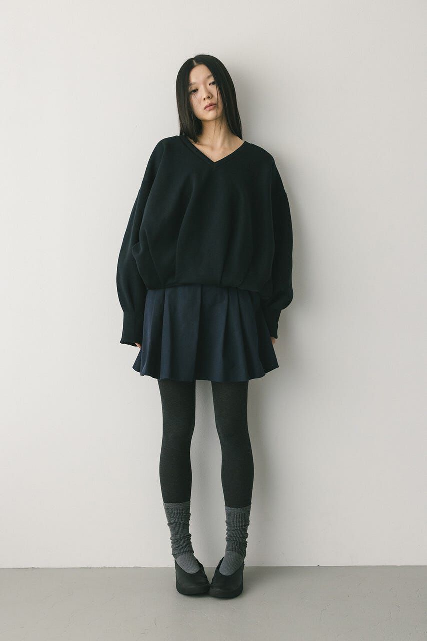 STYLEMIXER「Vネックフォルムダンボールトップ」|Tシャツ・カットソー|
