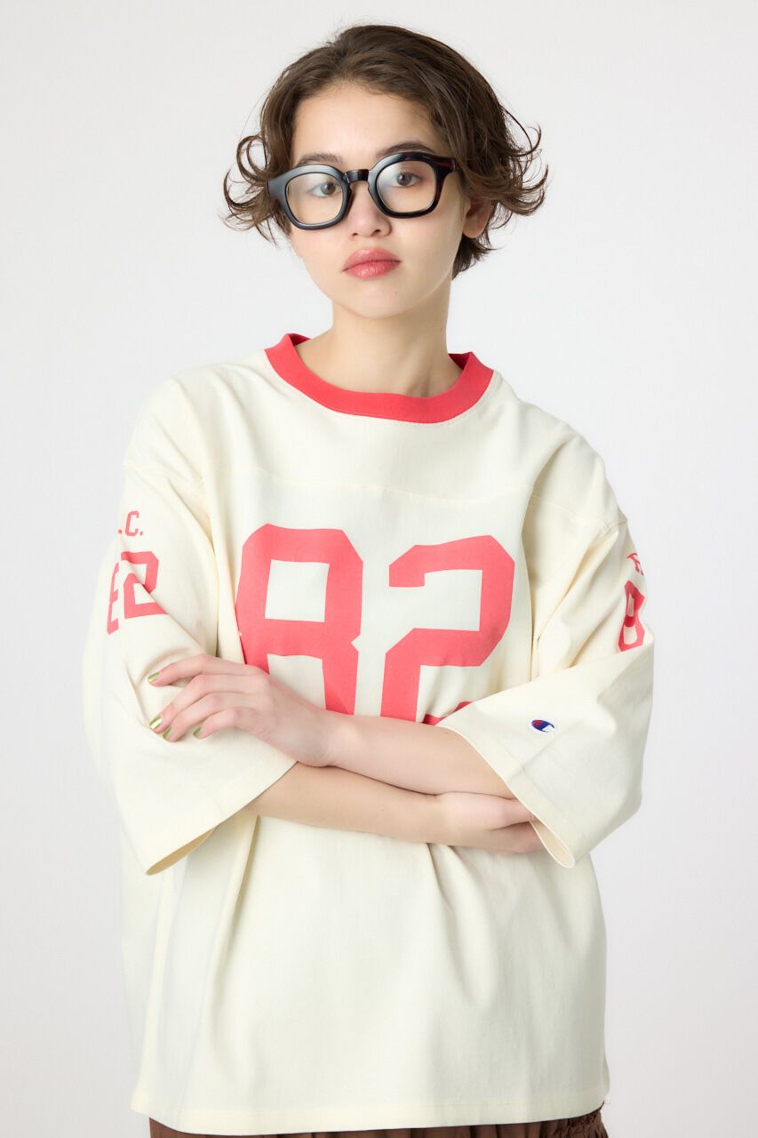 RODEO CROWNS「フットボールTシャツ」|Tシャツ・カットソー|O/WHT1