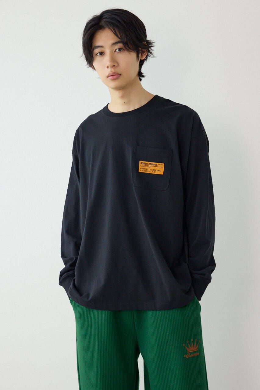 RODEO CROWNS「ペイントロゴ長袖Tシャツ」|Tシャツ・カットソー|