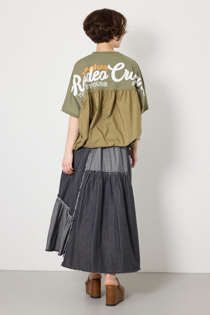 RODEO CROWNS「切替ロゴビッグトップス」|Tシャツ・カットソー|