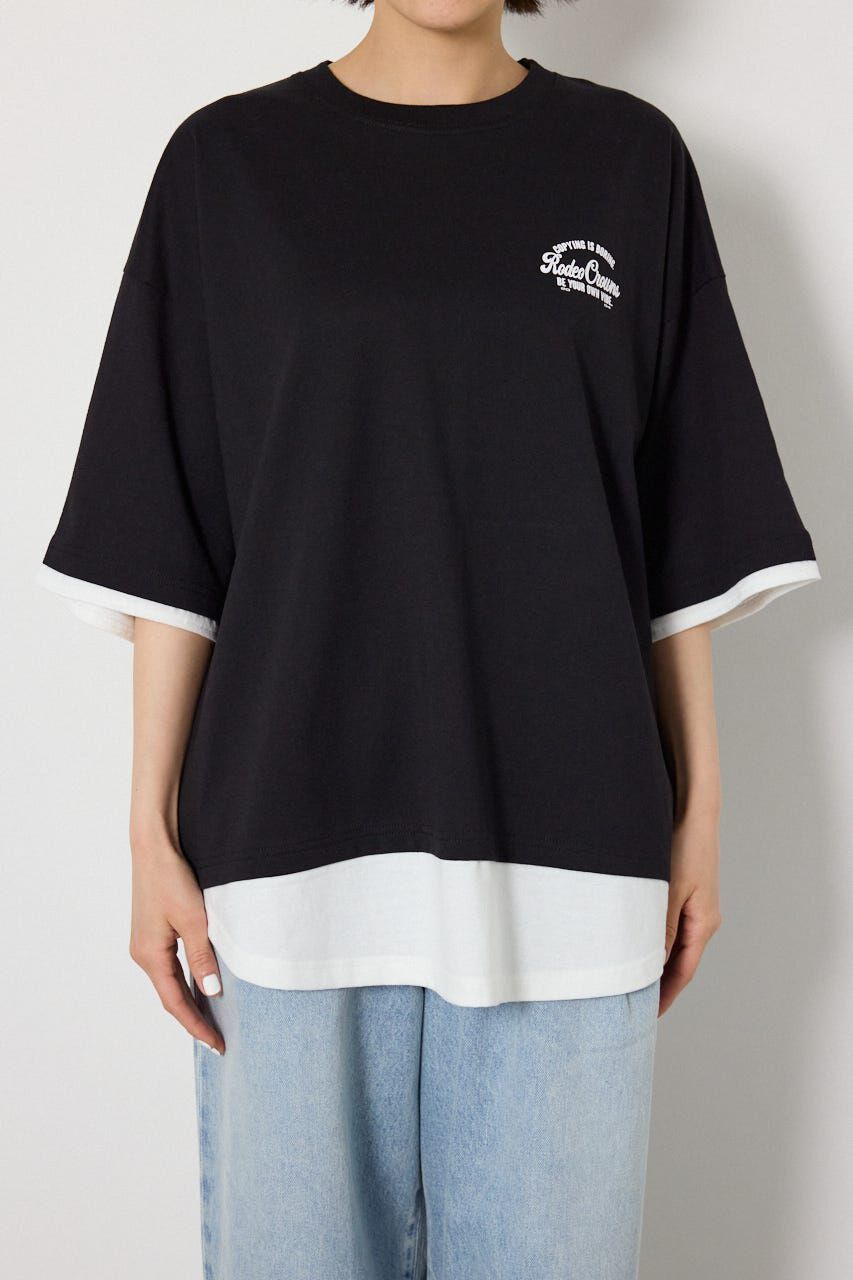 RODEO CROWNS「フェイクレイヤードロゴトップス」|Tシャツ・カットソー|