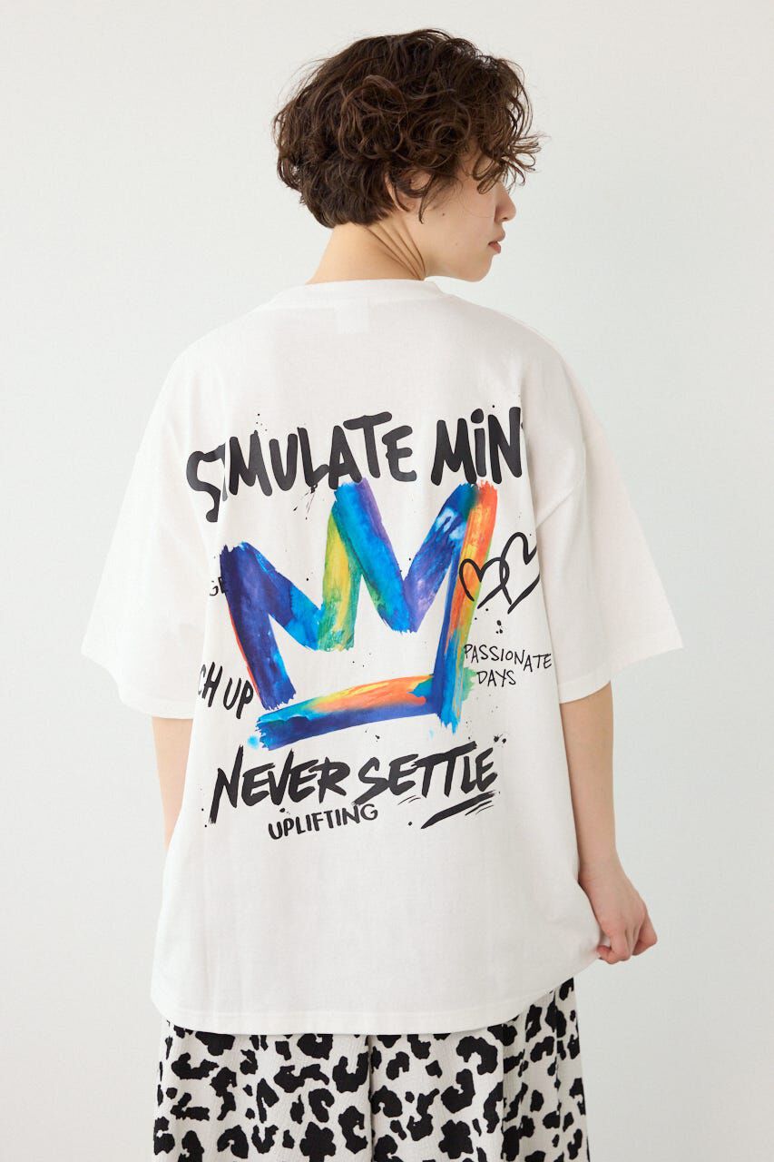 RODEO CROWNS「レインボーインクプリントTシャツ」|Tシャツ・カットソー|O/WHT1