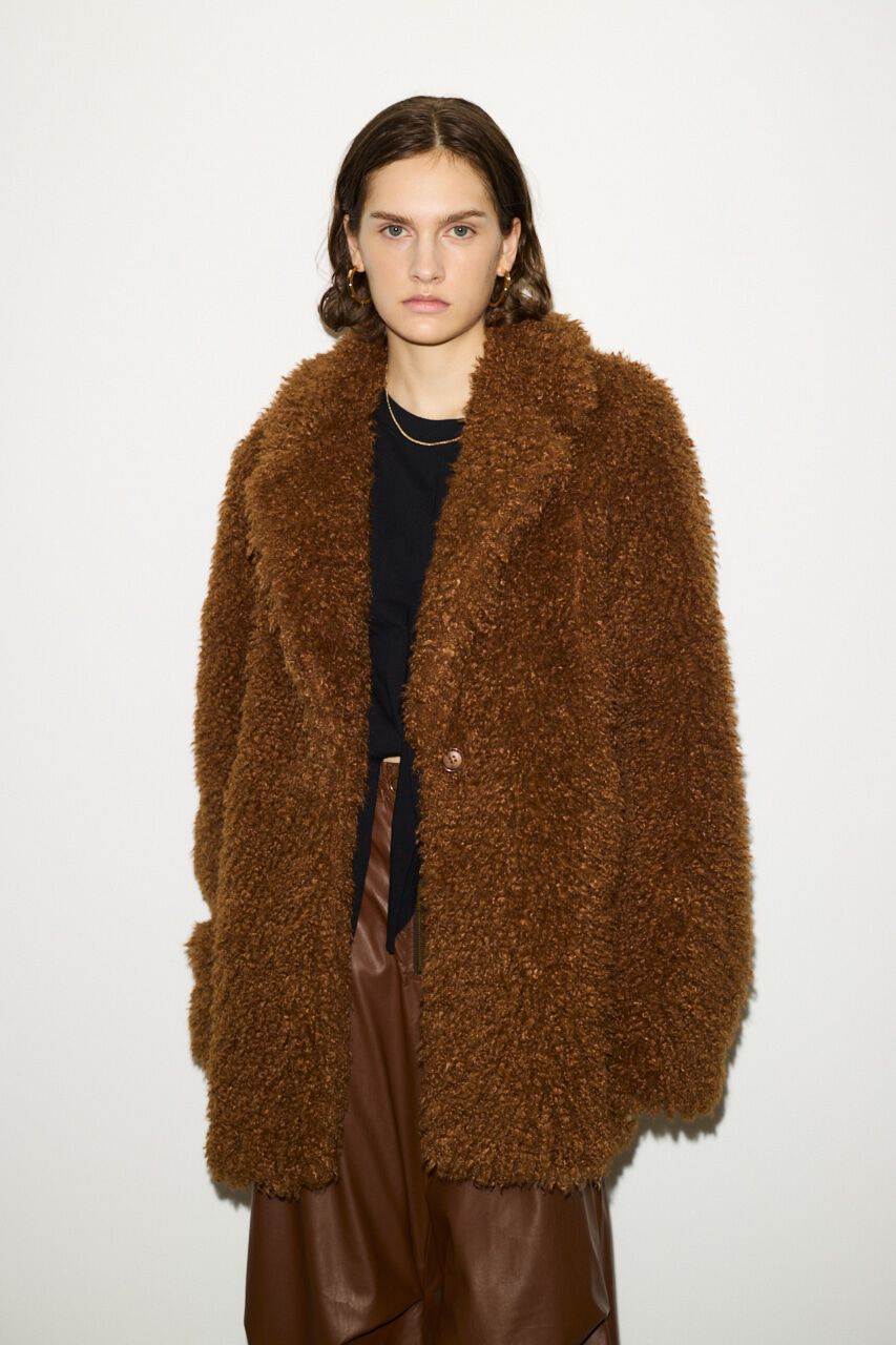 SLY「F／FUR TAILOR コート」|その他|BRN
