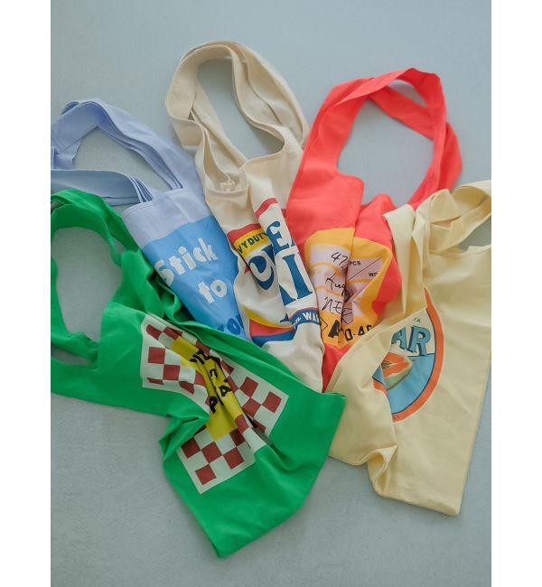 Ungrid「カラーロゴエコBAG」|トートバッグ|