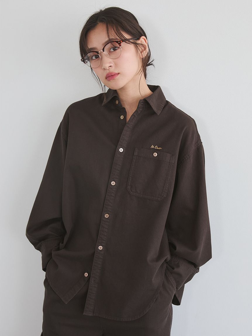 Mila Owen「デニムカーブヘムオーバーシャツ」|シャツ・ブラウス|BRW