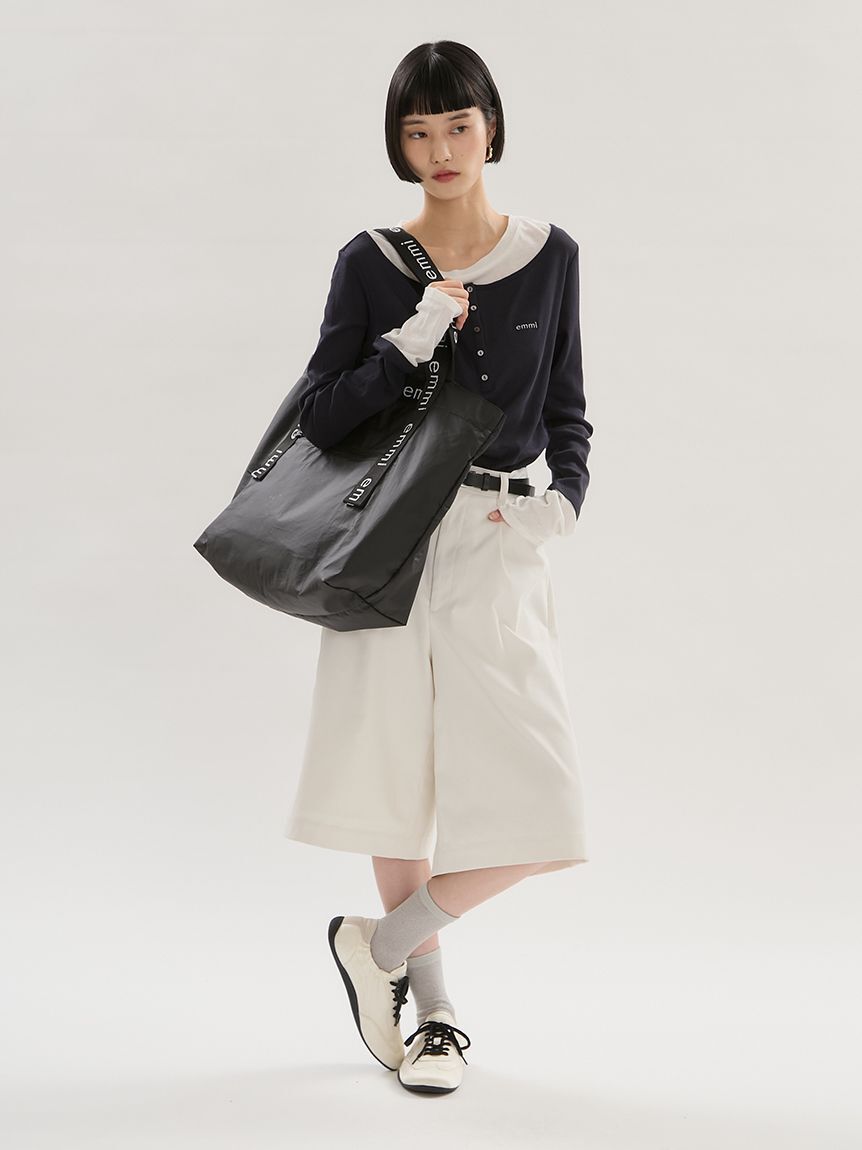 emmi atelier「【emmi&times;PlaxTM】レイヤードデザインヘンリーネックカットソー」|Tシャツ・カットソー|