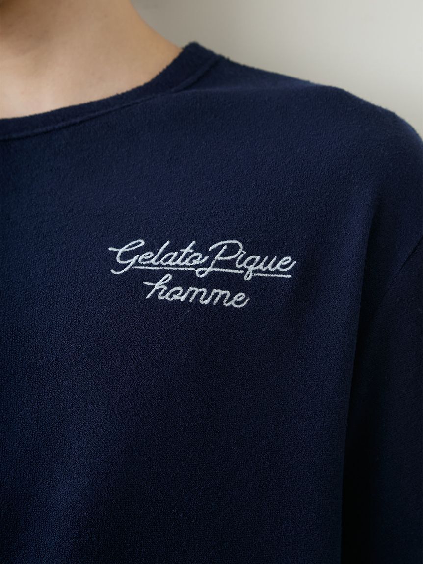 GELATO PIQUE HOMME「【HOMME】【接触冷感】【UVカット】パイルワンポイントロゴ刺繍プルオーバー」|プルオーバー|
