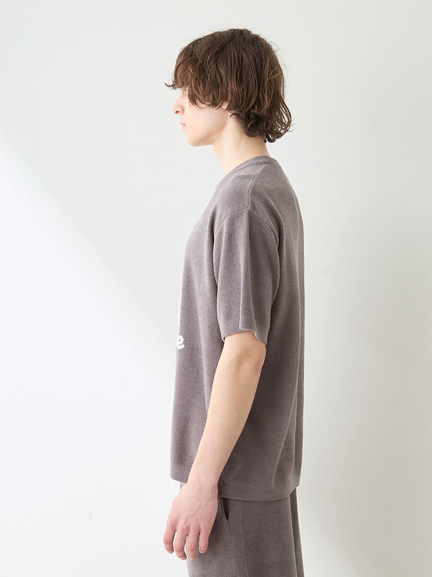 GELATO PIQUE HOMME「【ONLINE限定】【HOMME】エアリーモコボストンテリアジャガードプルオーバー&ハーフパンツセット」|ルームウェア|
