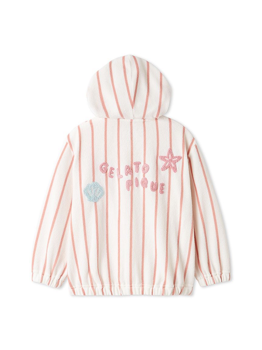 GELATO PIQUE KIDS & BABY「【KIDS】【UVカット】ストライプパイルパーカ」|パーカー|