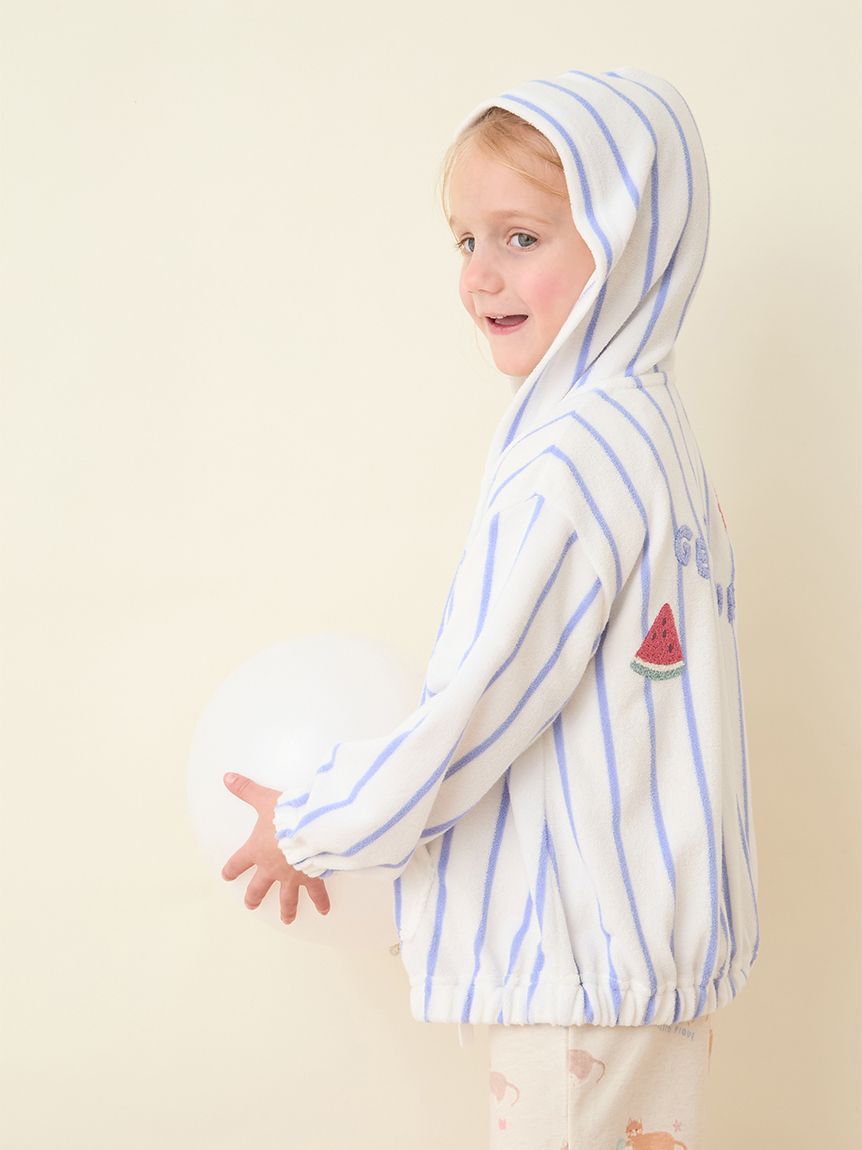 GELATO PIQUE KIDS & BABY「【KIDS】【UVカット】ストライプパイルパーカ」|パーカー|