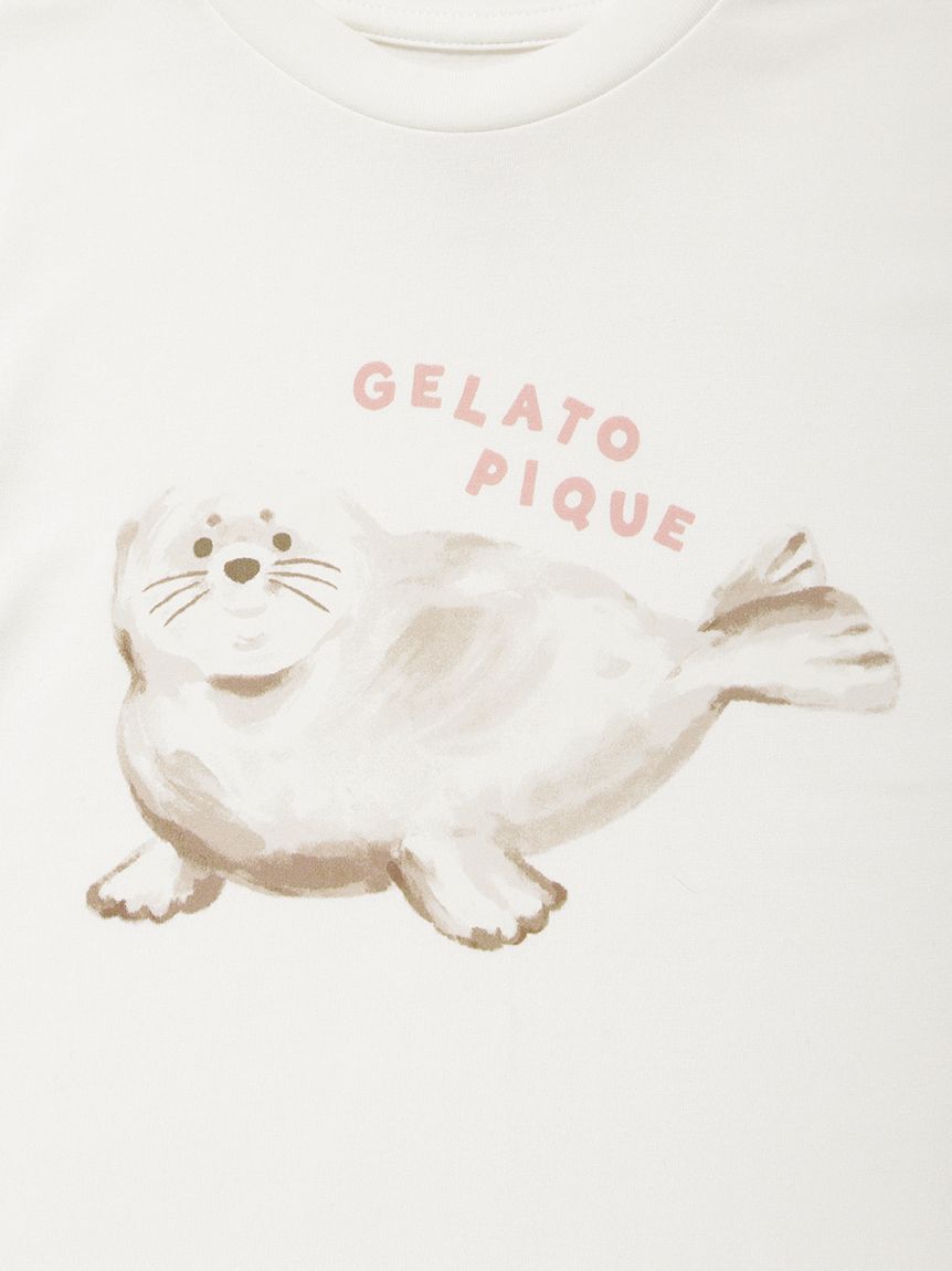 GELATO PIQUE KIDS & BABY「【KIDS】【接触冷感】シーアニマル柄ワンポイントTシャツ」|ルームウェア|